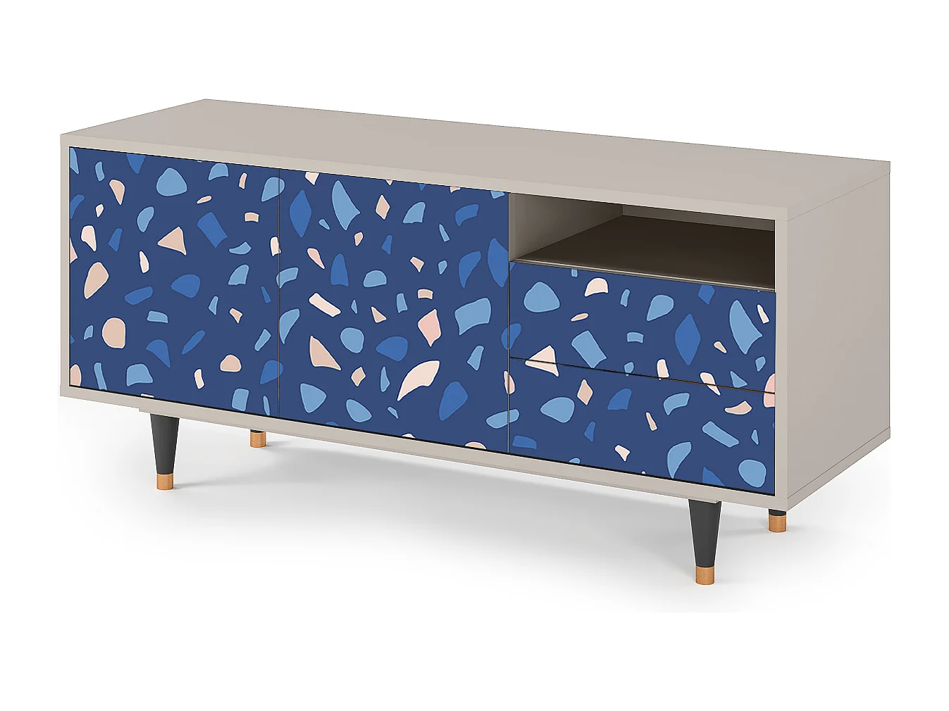 TV-Möbel - 125х56х41 cm - T7 - Soap Whirpool, Sand