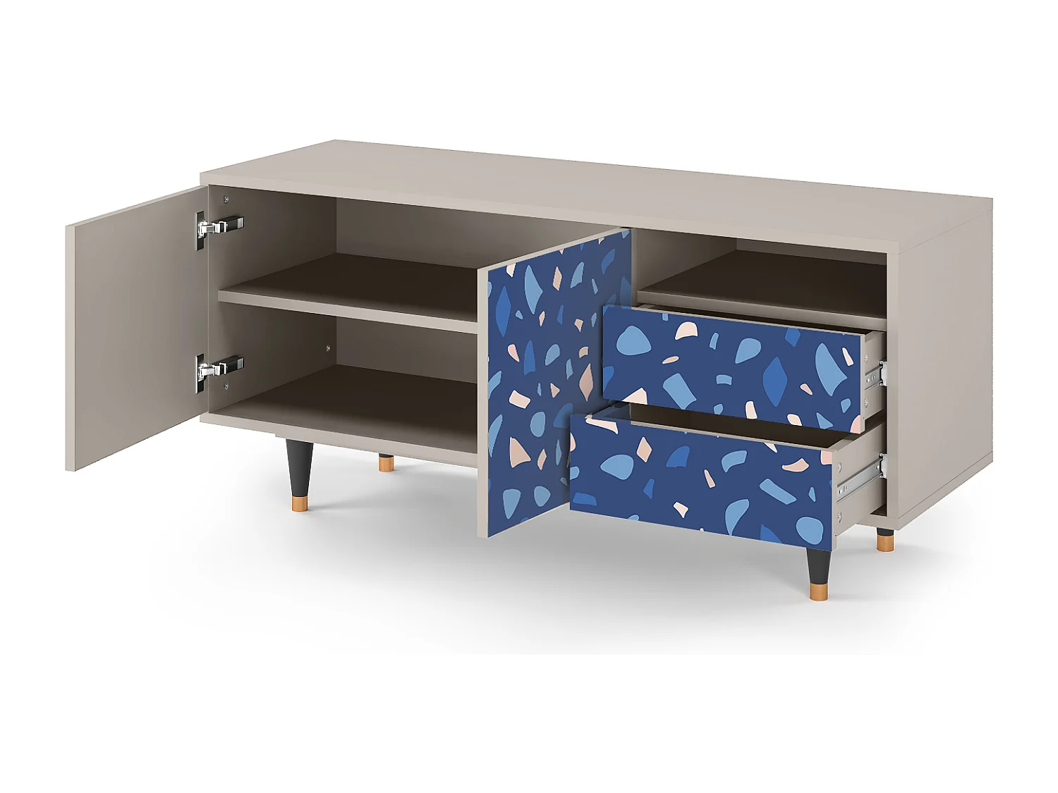 TV-Möbel - 125х56х41 cm - T7 - Soap Whirpool, Sand