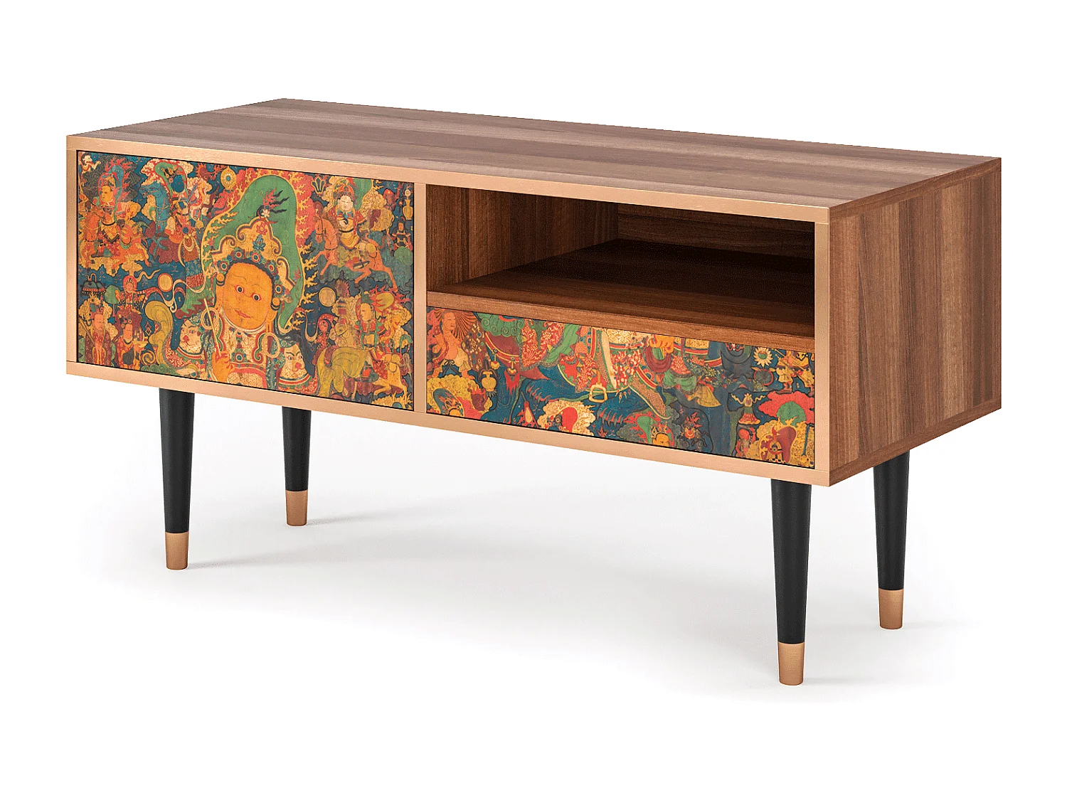 TV-Möbel - 115х59х48 cm - T3 - God by Vaisravana , Walnuss