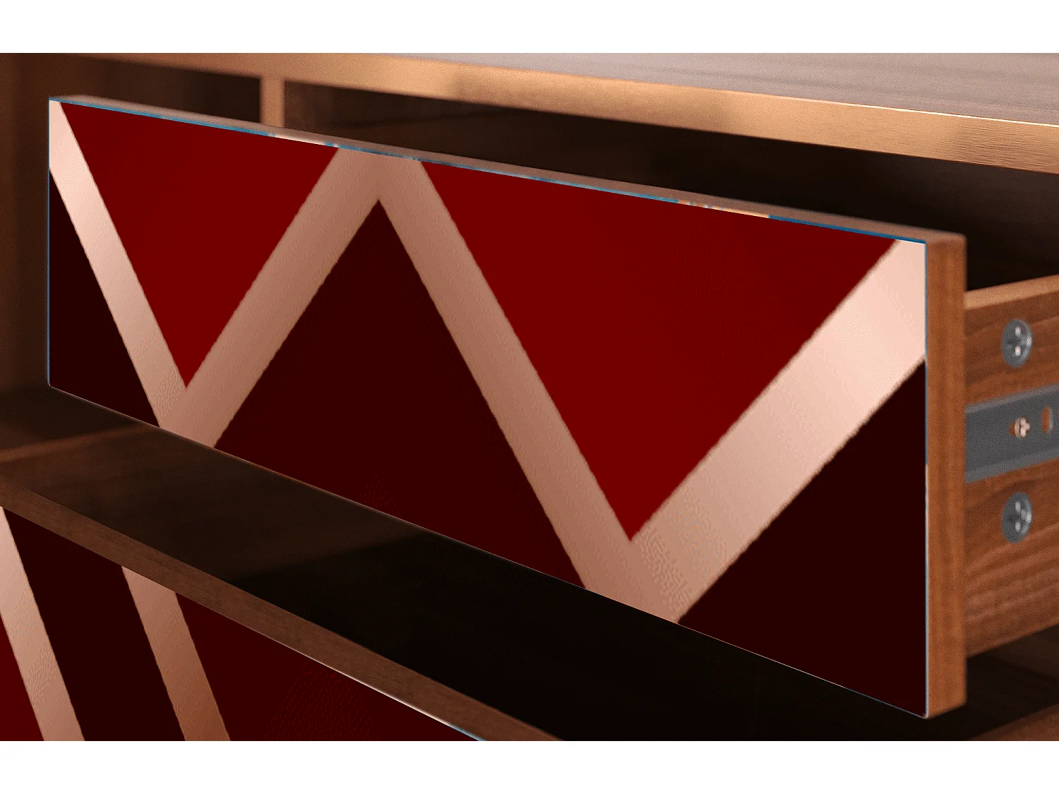 Meuble TV - 170х59х48 cm - T4 - Velvet 1920's, Noyer