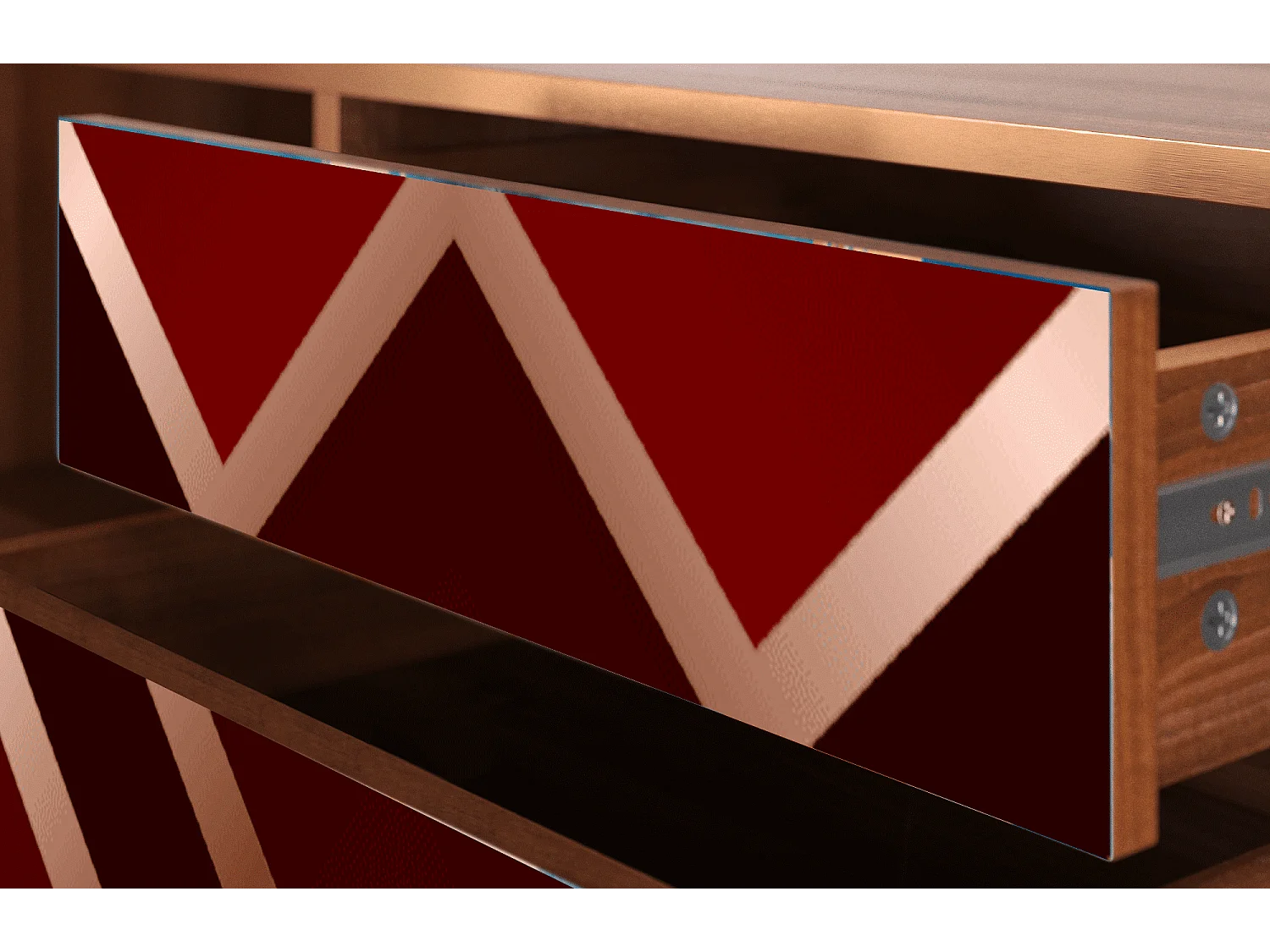 TV-meubel - 170х59х48 cm - T4 - Velvet 1920's, Walnoot