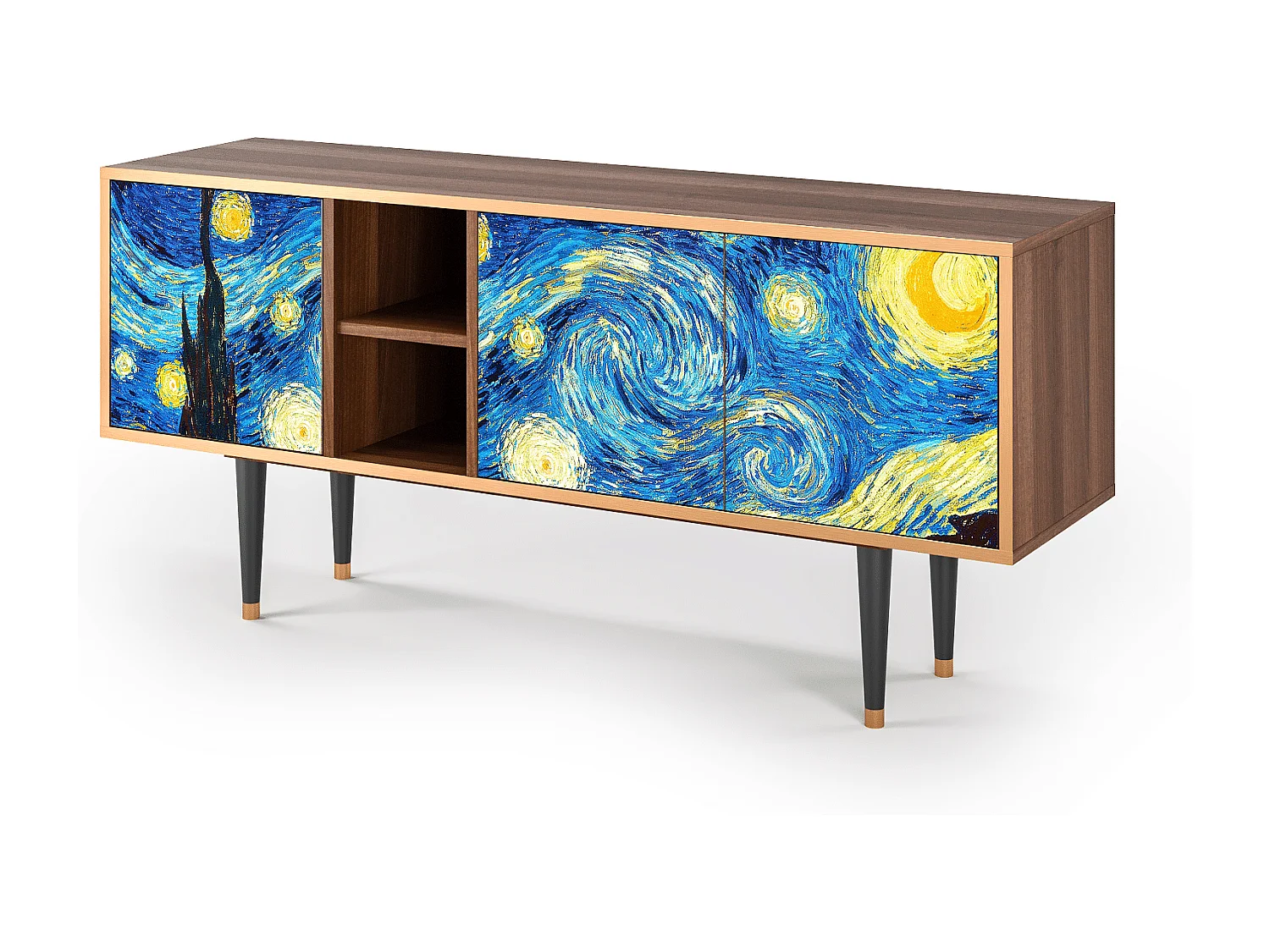 Mobile TV - 150х69х41 cm - T5 - The Starry Night  , Noce