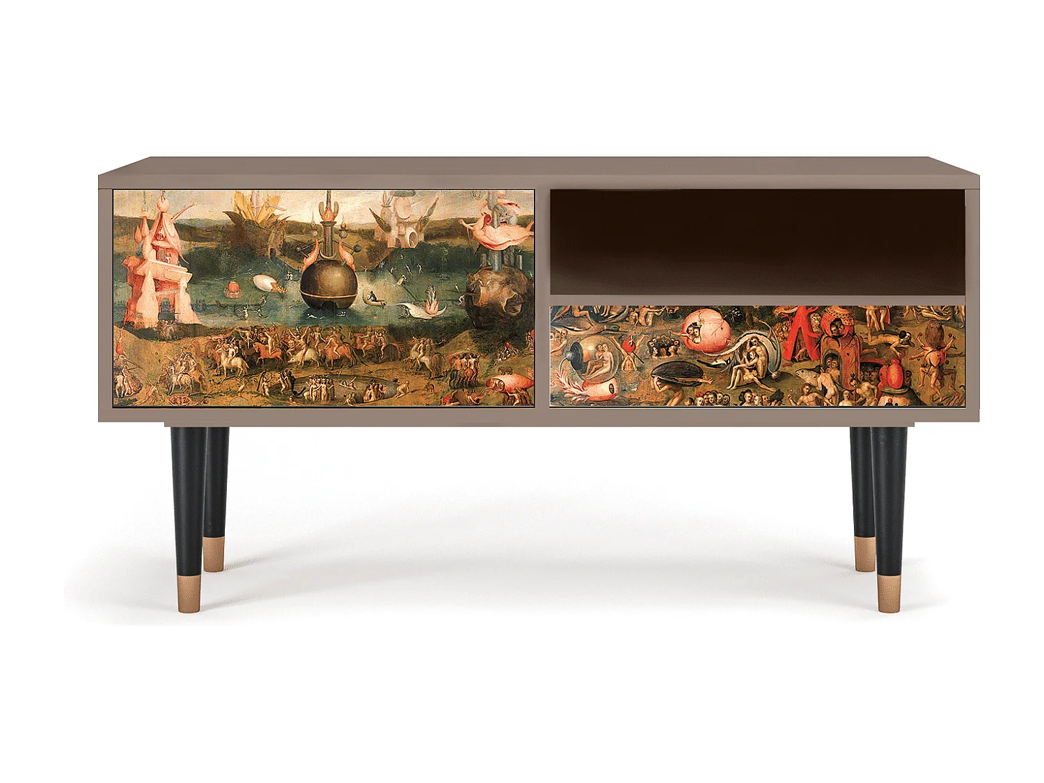 TV-Möbel - 115х59х48 cm - T3 - Garden of Delights , Latte