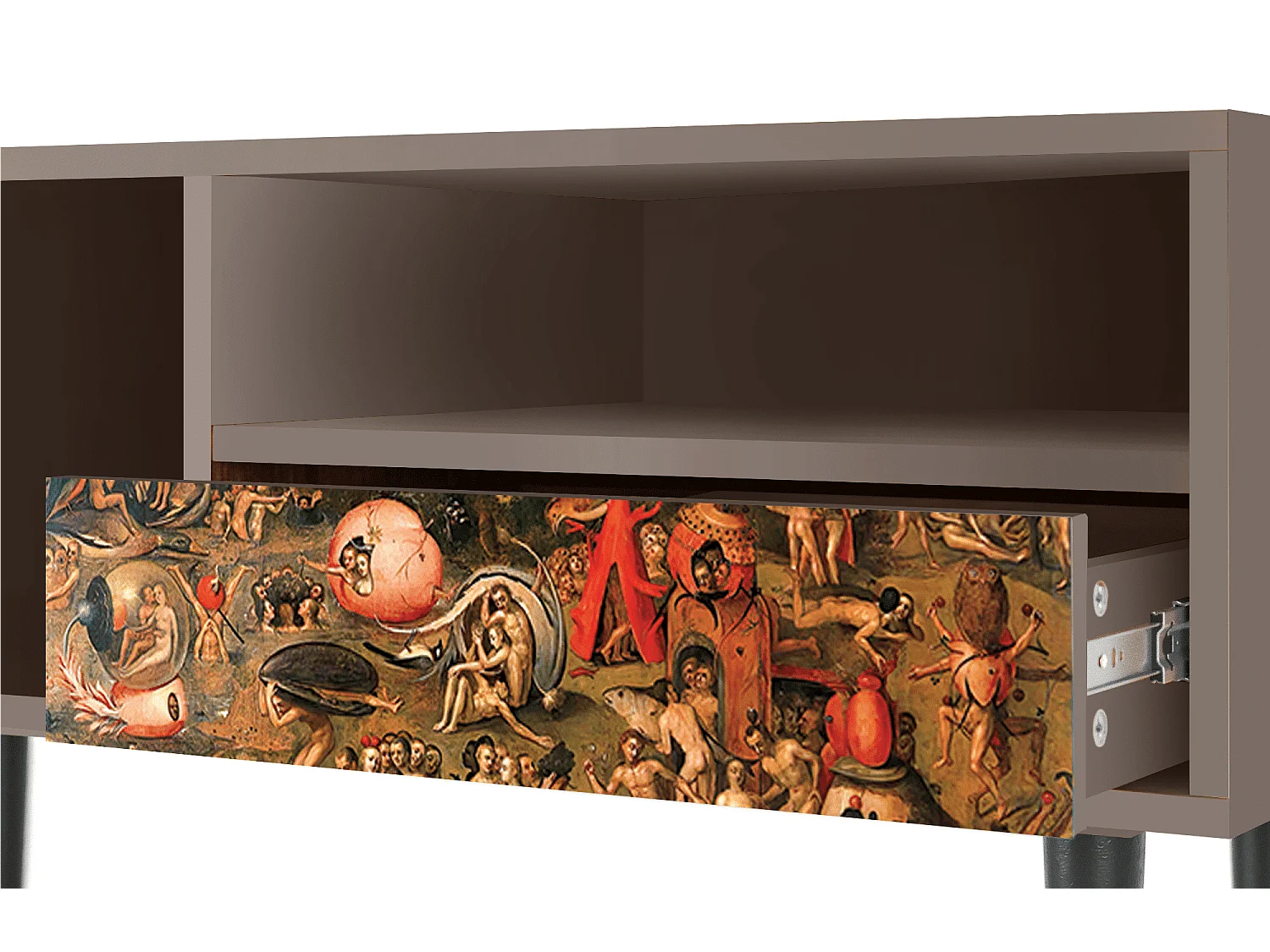 TV-Möbel - 115х59х48 cm - T3 - Garden of Delights , Latte