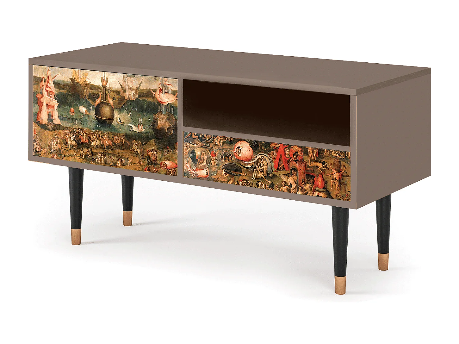 TV-Möbel - 115х59х48 cm - T3 - Garden of Delights , Latte