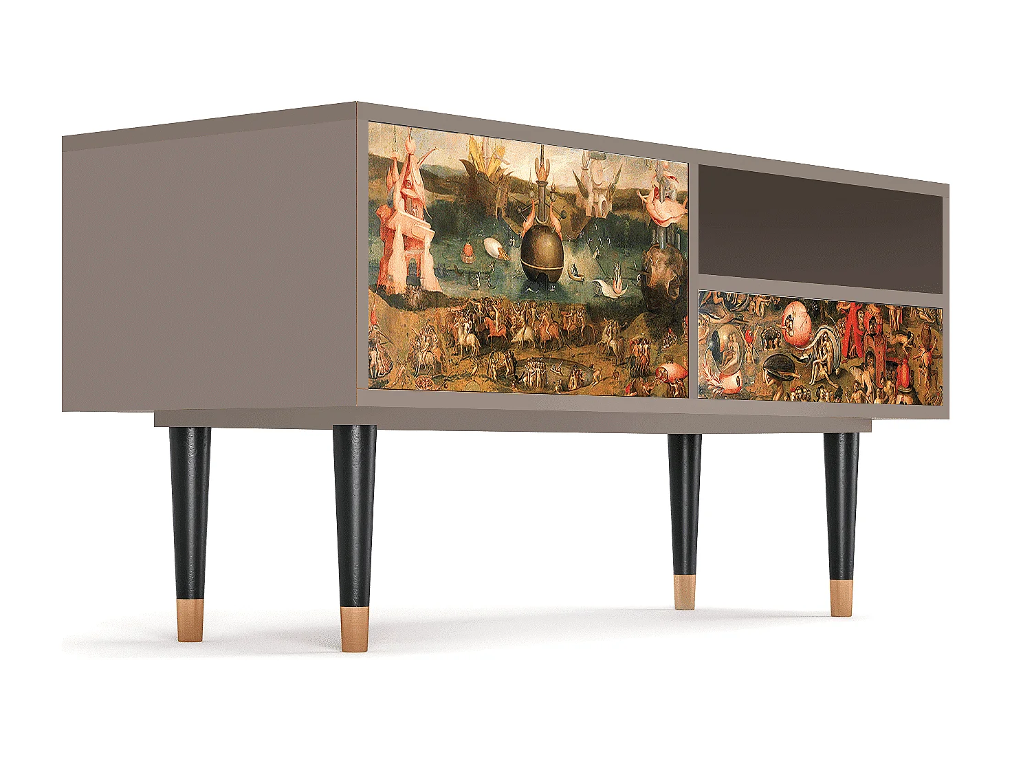 TV-Möbel - 115х59х48 cm - T3 - Garden of Delights , Latte