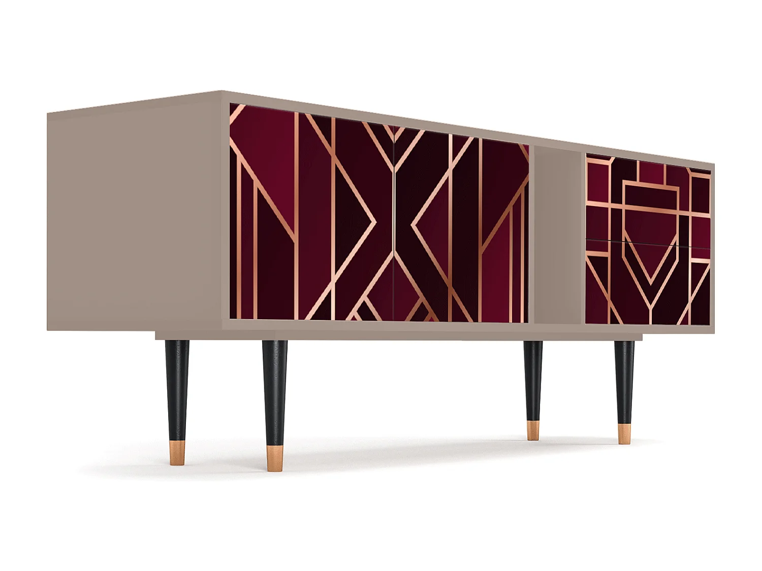 TV-meubel - 170х69х48 cm - T1 - Burgundy Jewelery, Latte