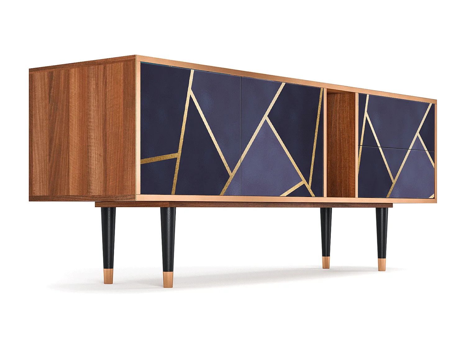 Meuble TV - 170х69х48 cm - T1 - The Amethyst, Noyer