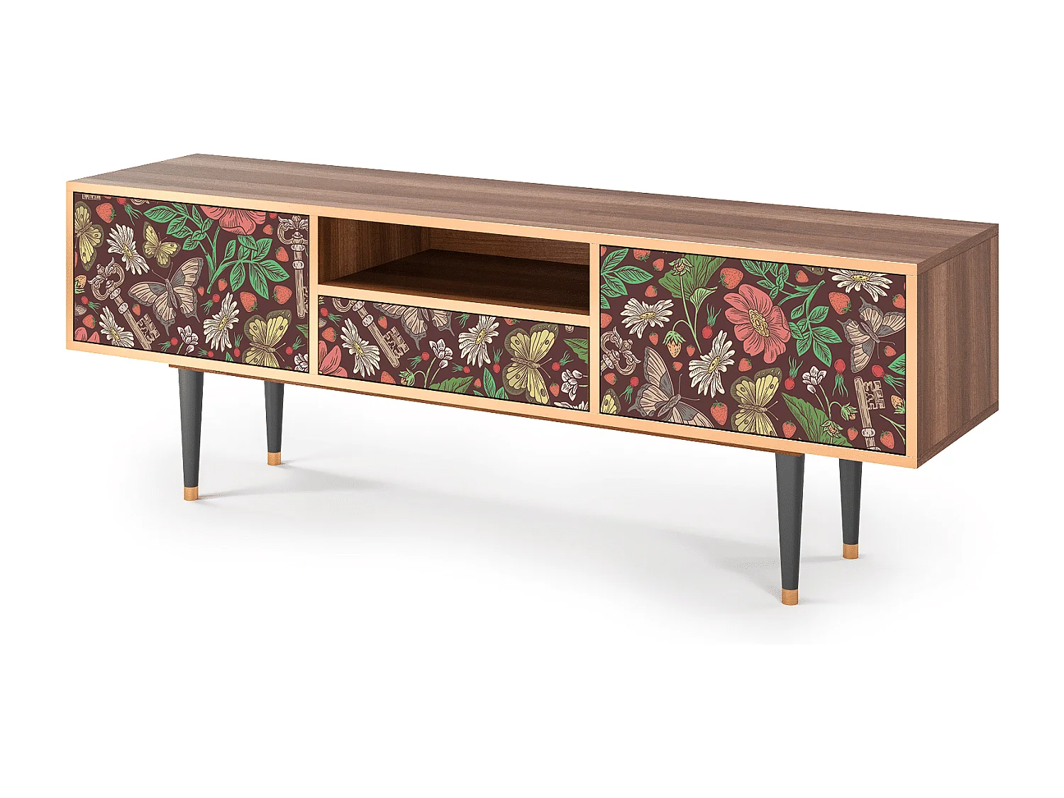 TV-Möbel - 170х59х41 cm - T6 - Alice in Wonderland, Walnuss