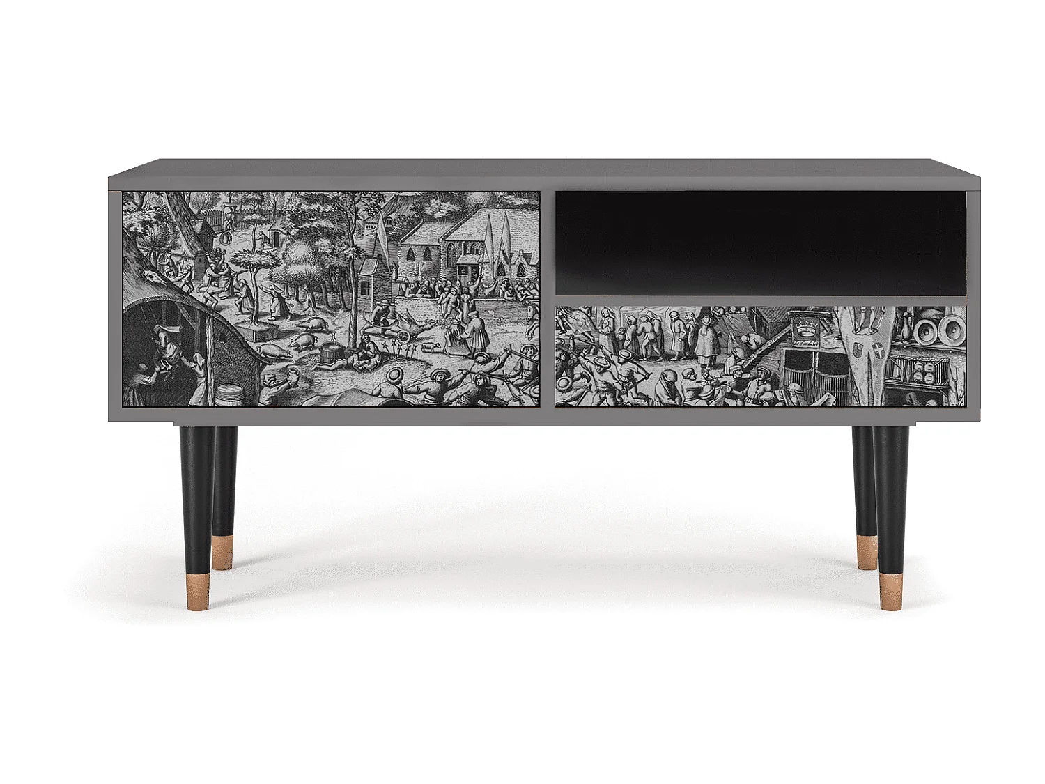 Mobile TV - 115х59х48 cm - T3 - The Festival of Saint, Grigio