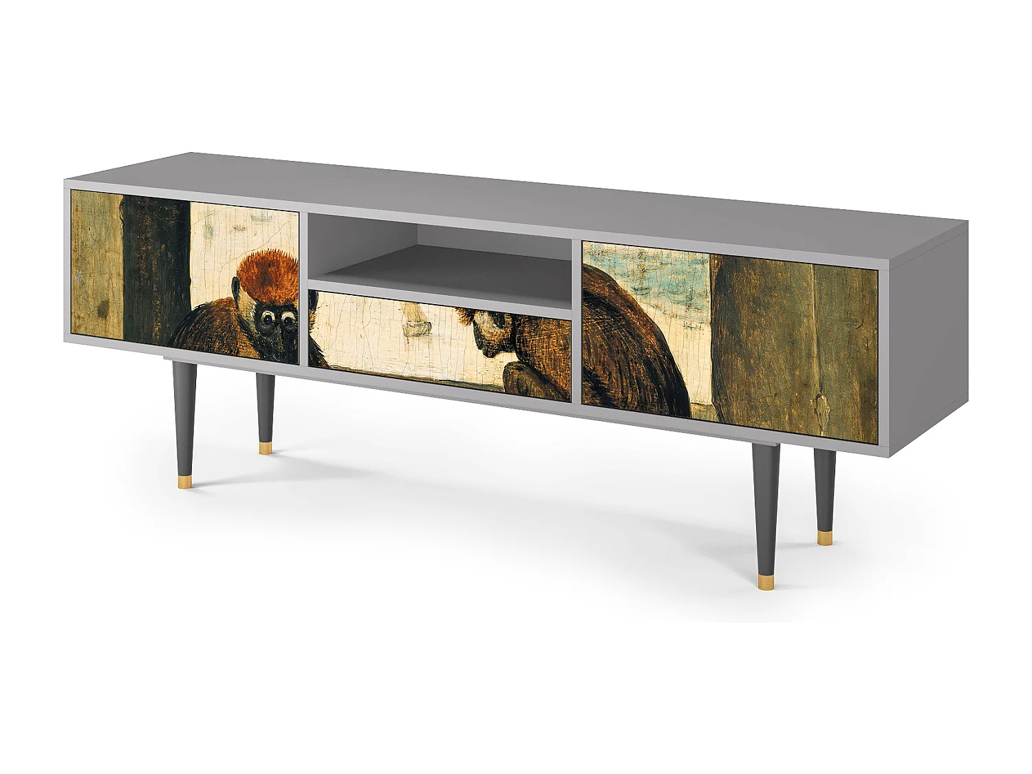 Meuble TV - 170х59х41 cm - T6 - Two Monkeys, Gris