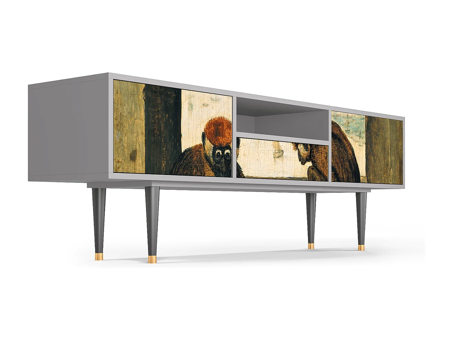 Meuble TV - 170х59х41 cm - T6 - Two Monkeys, Gris