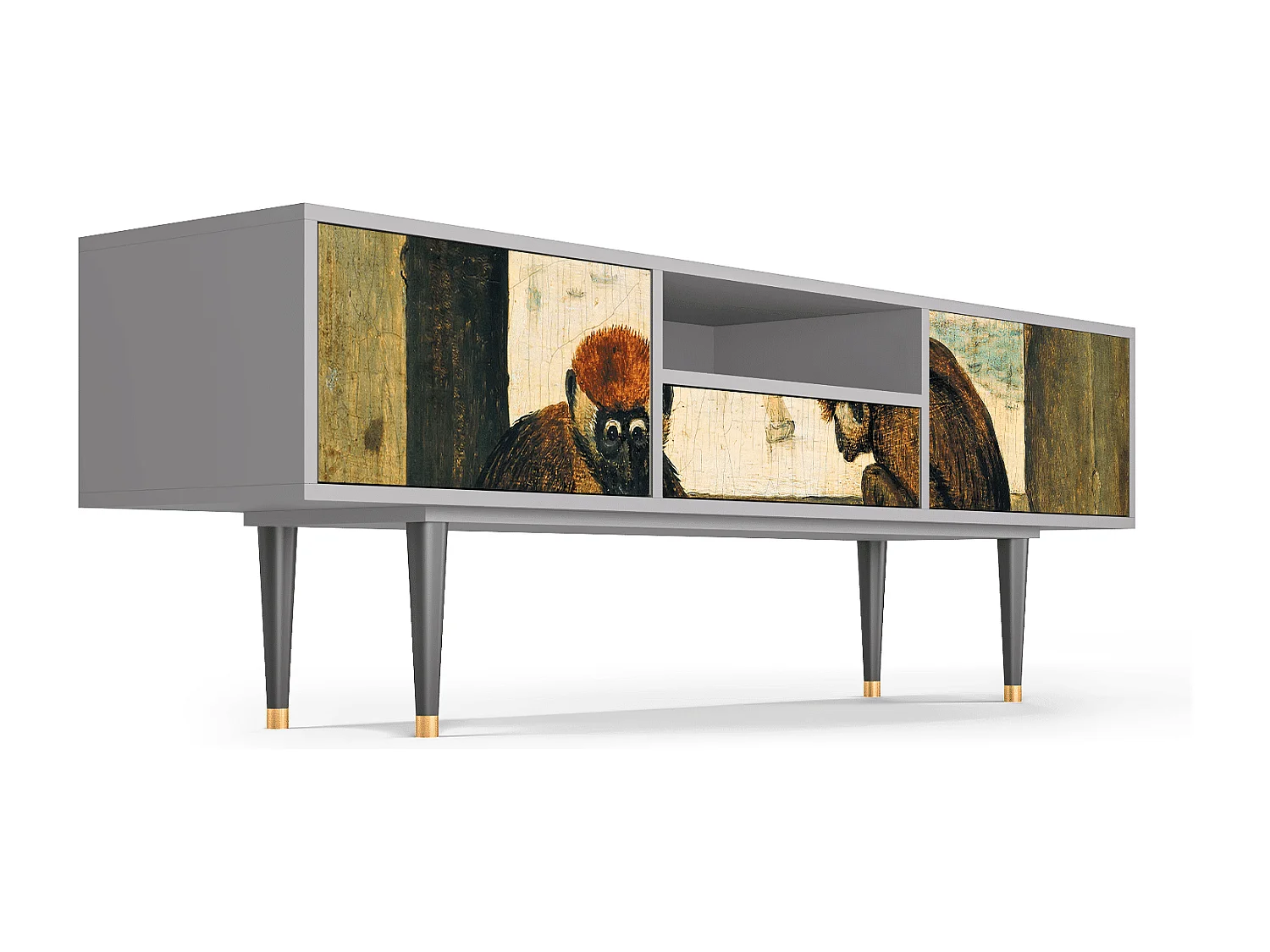 Meuble TV - 170х59х41 cm - T6 - Two Monkeys, Gris