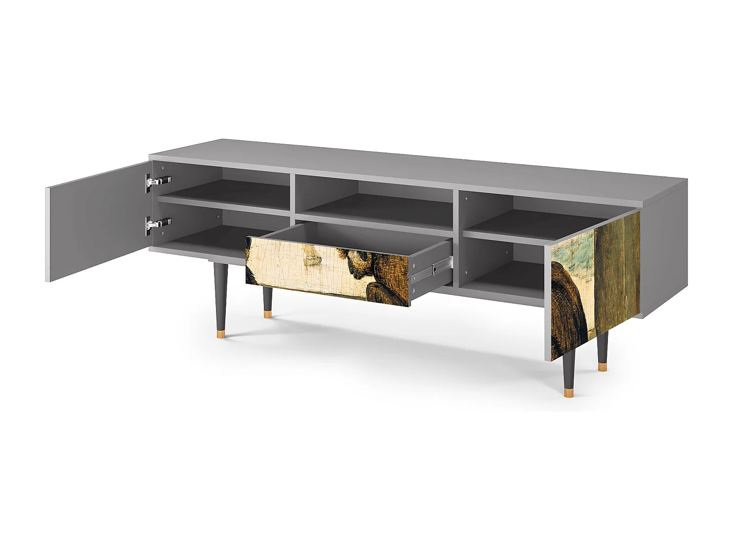 Meuble TV - 170х59х41 cm - T6 - Two Monkeys, Gris