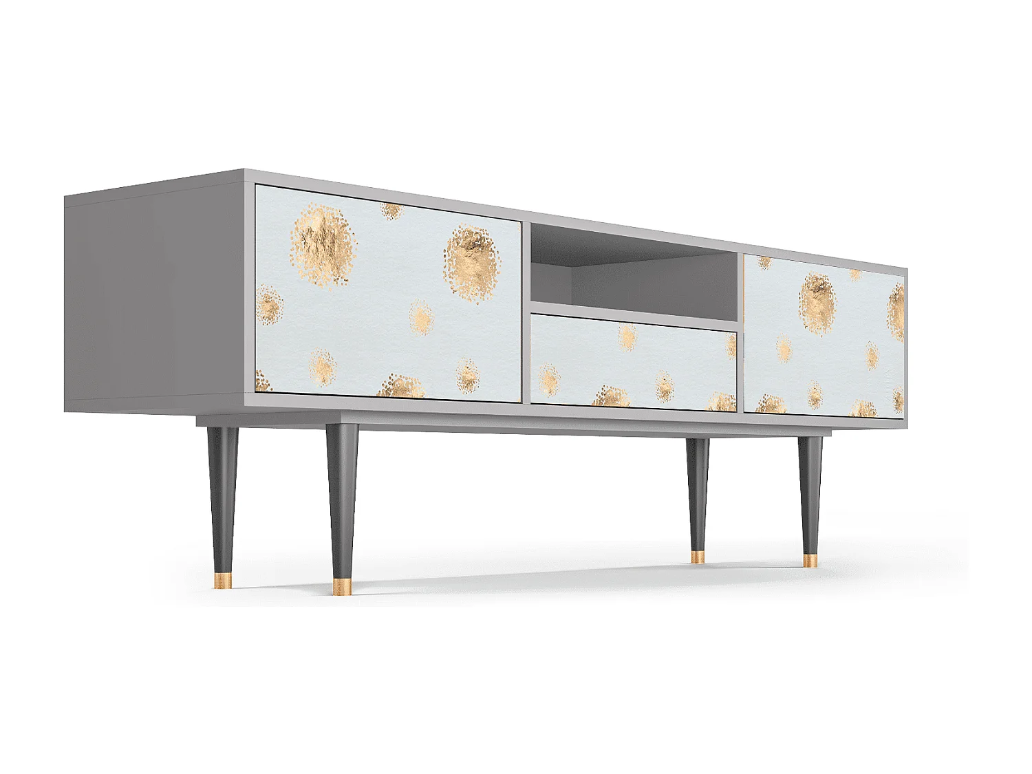 TV-Möbel - 170х59х41 cm - T6 - Sky Latte, Grau