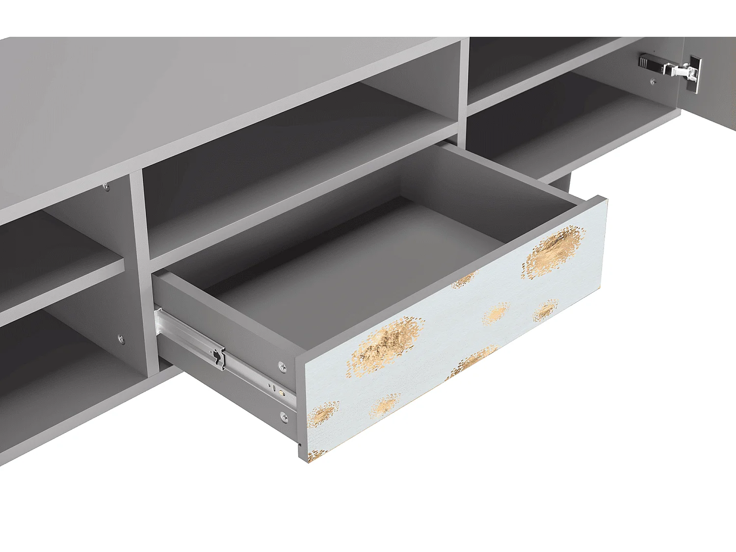 TV-meubel - 170х59х41 cm - T6 - Sky Latte, Grijs