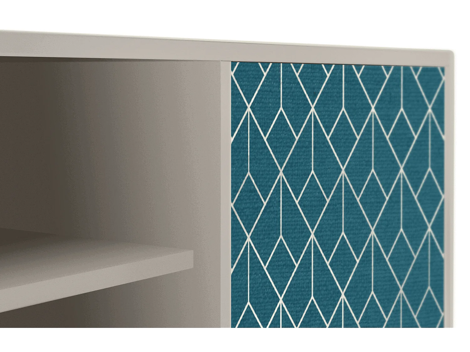 Meuble TV - 170х69х48 cm - T2 - Turquoise Geometry, Sable