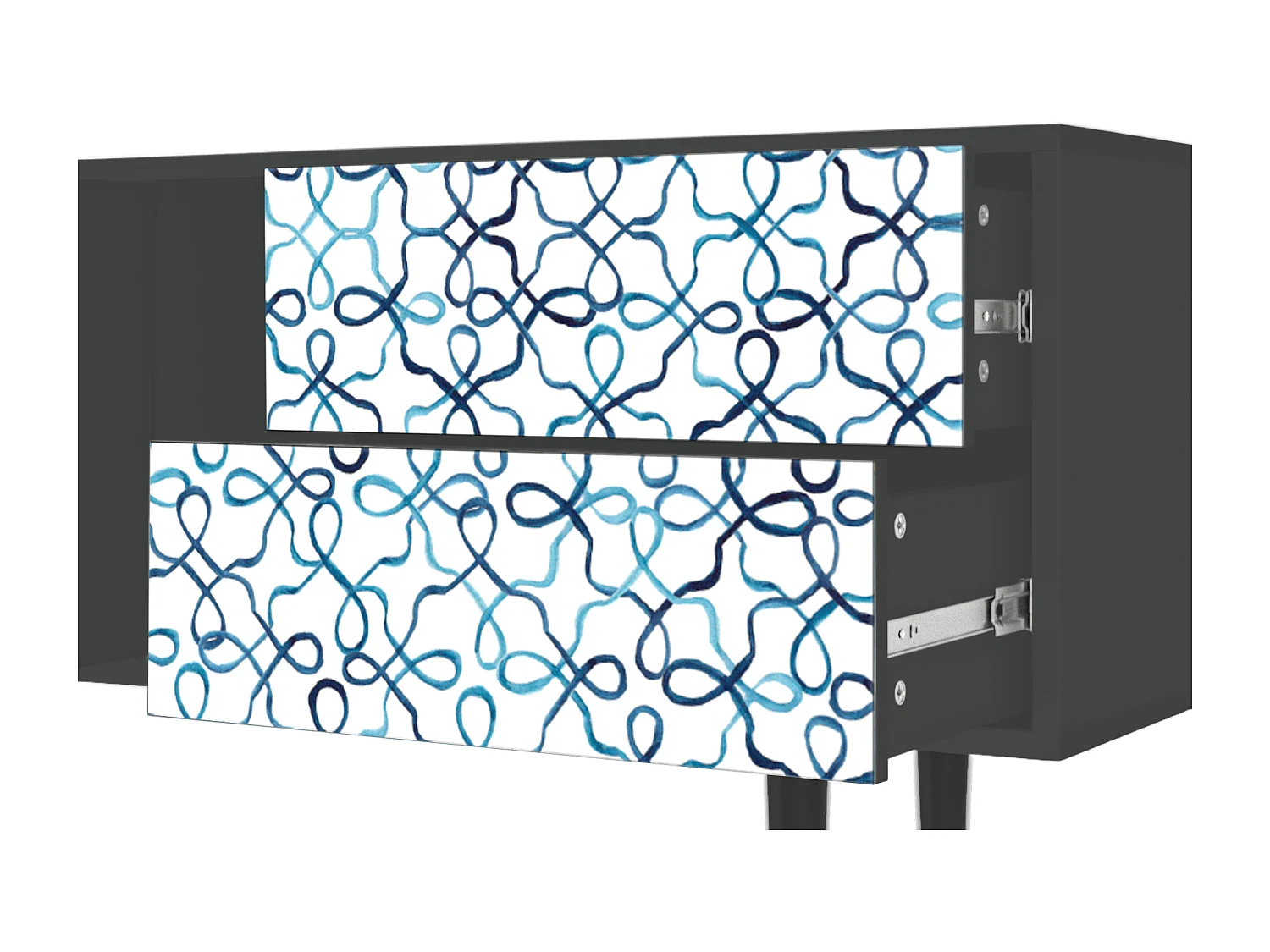 Mobile TV - 170х69х48 cm - T1 - Marine Strings, Antracite