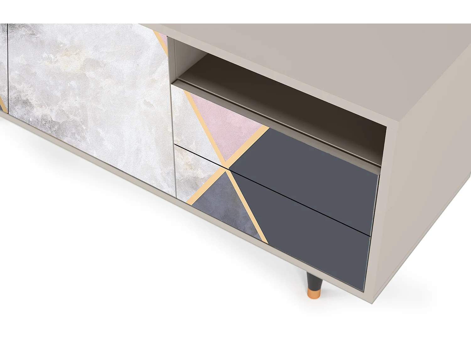 Meuble TV - 125х56х41 cm - T7 - Ideal Harmony, Sable