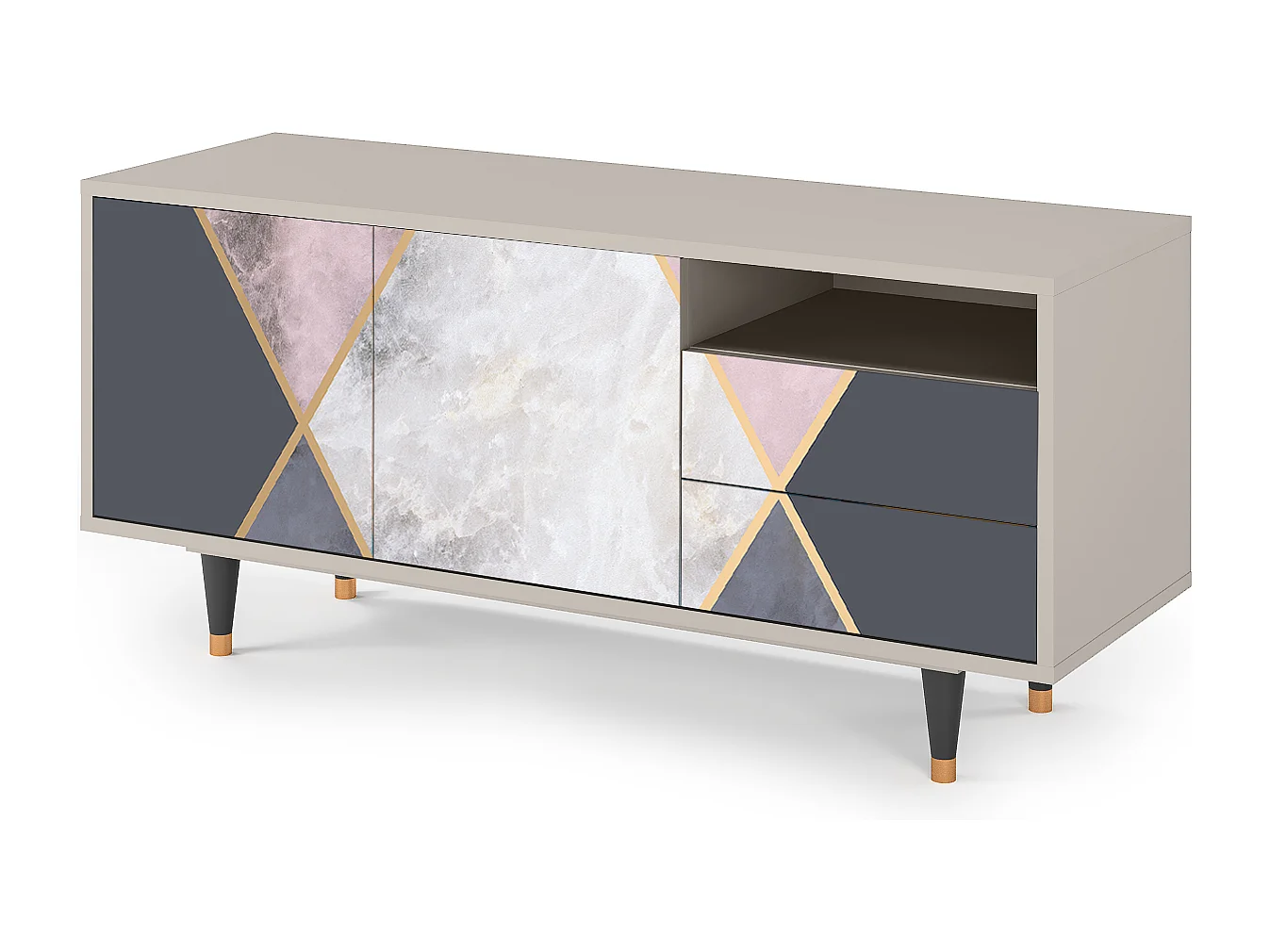 TV-meubel - 125х56х41 cm - T7 - Ideal Harmony, Zand