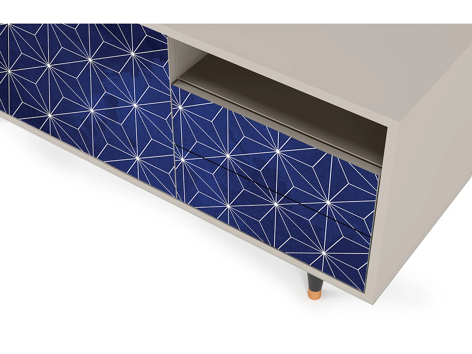 Meuble TV - 125х56х41 cm - T7 - Milky Way, Sable