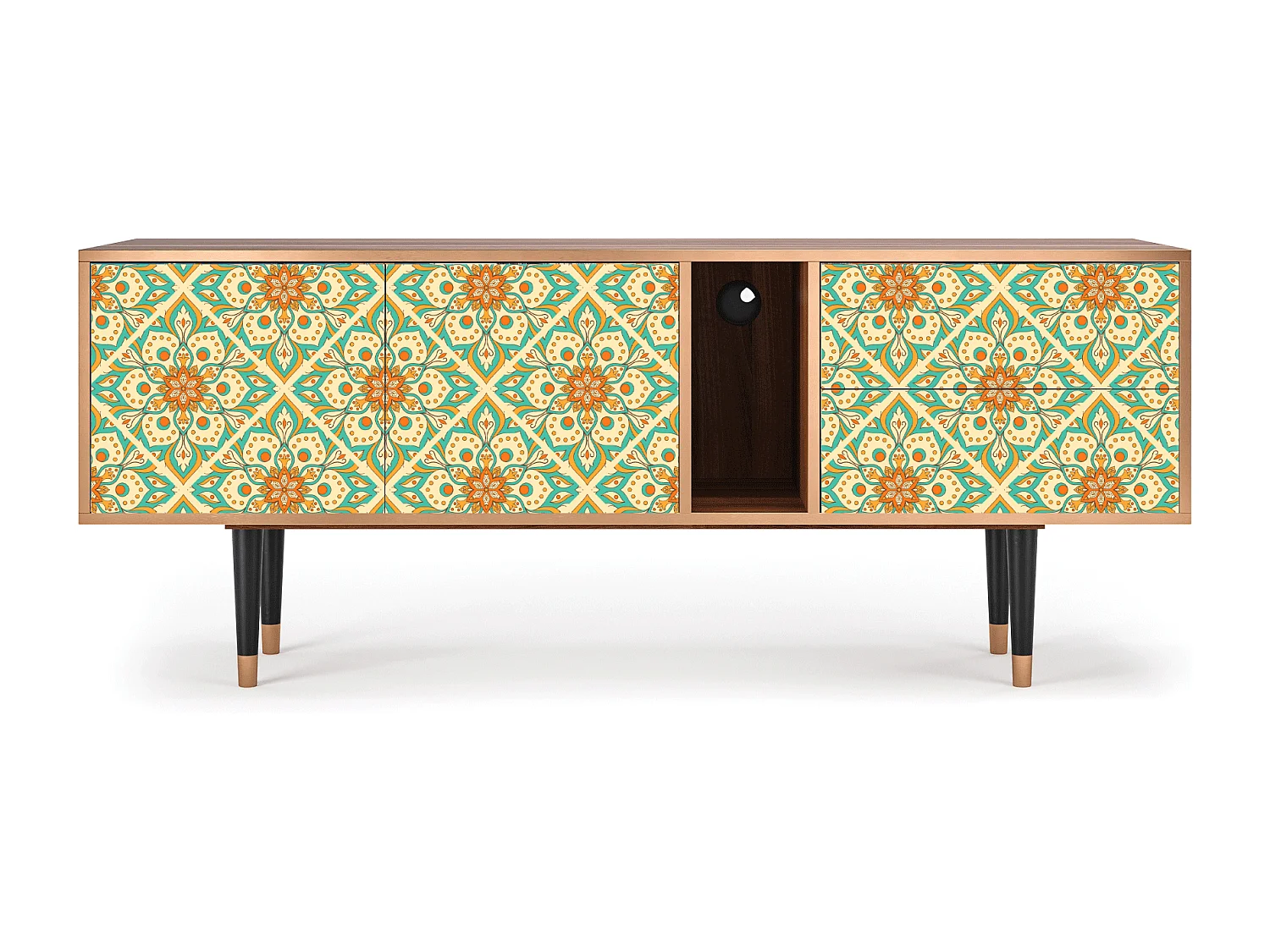 TV-meubel - 170х69х48 cm - T1 - Hindu Daisy, Walnoot