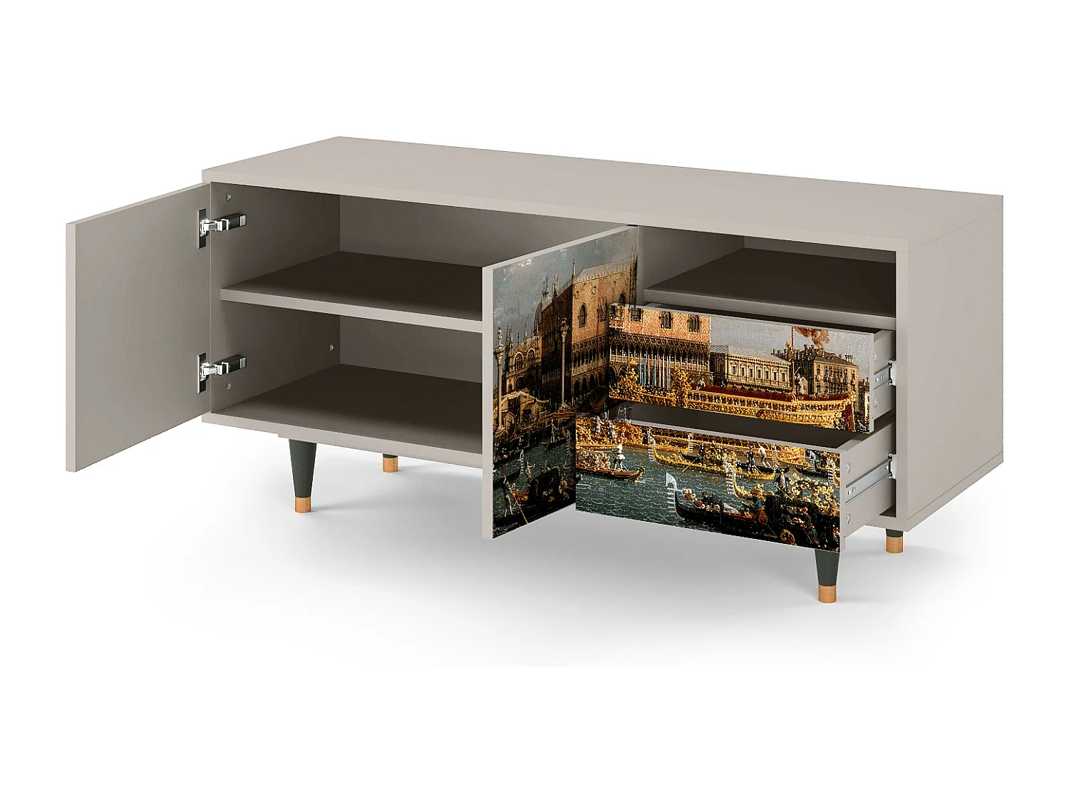 TV-meubel - 125х56х41 cm - T7 - The Bucintoro, Zand