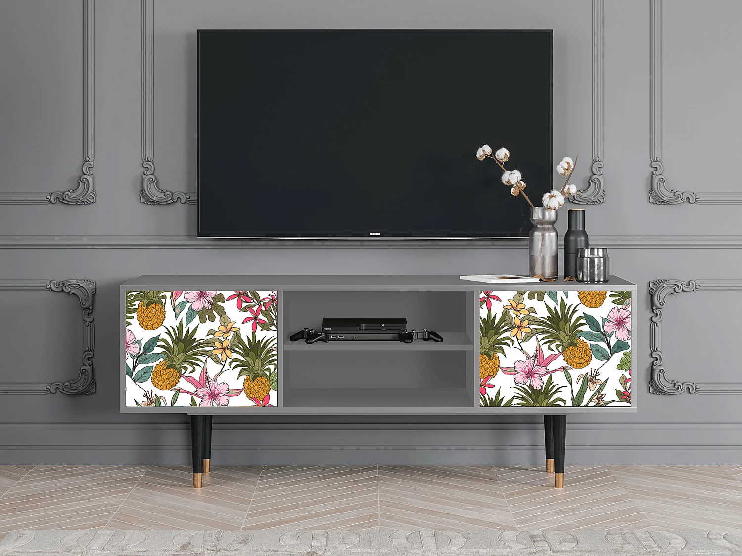 TV-meubel - 170х69х48 cm - T2 - Estival Fruit, Grijs