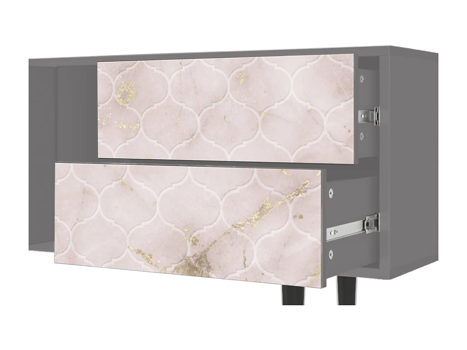 TV-Möbel - 170х69х48 cm - T1 - Dirty Roses, Grau