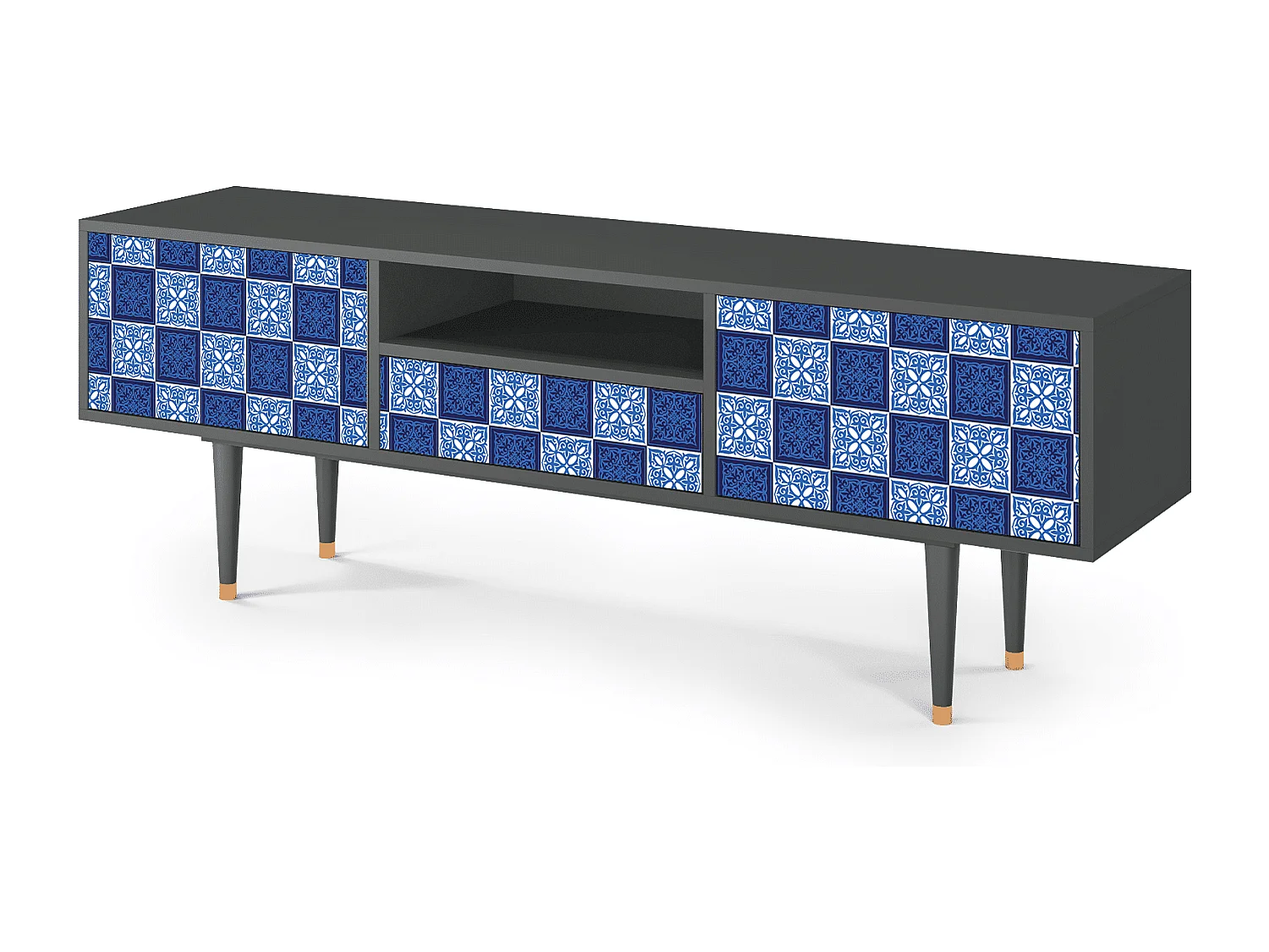 Meuble TV - 170х59х41 cm - T6 - Light Path, Anthracite