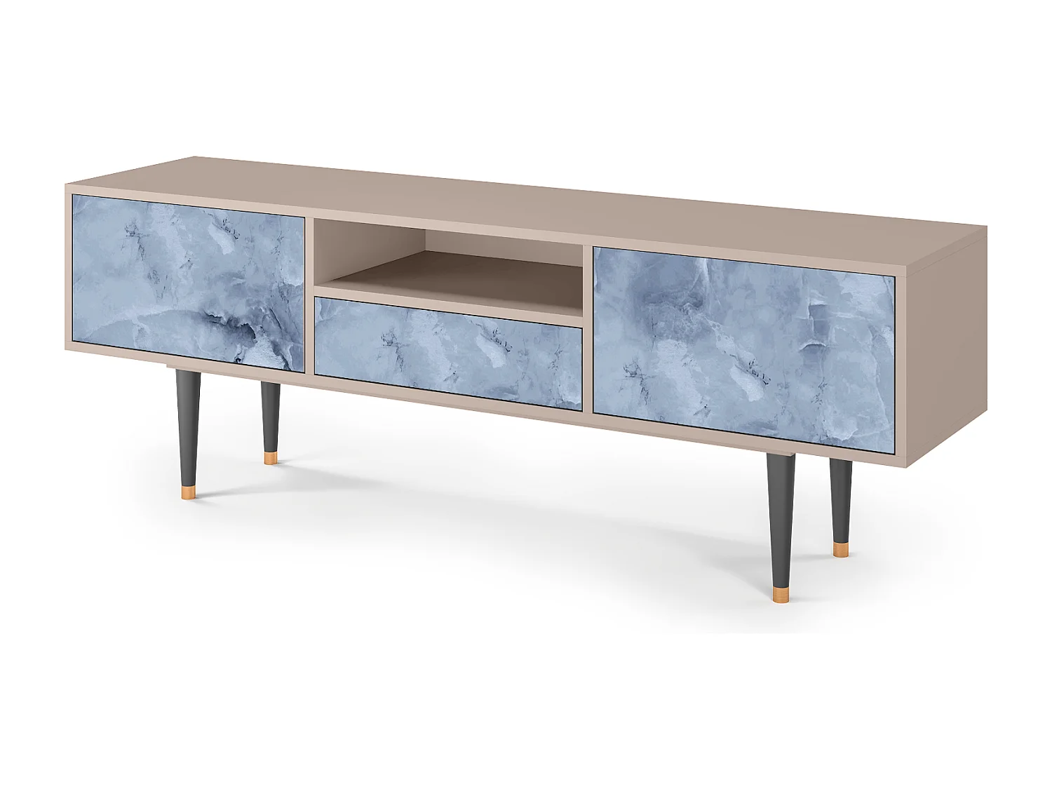 TV-meubel - 170х59х41 cm - T6 - Feather Ice, Zand