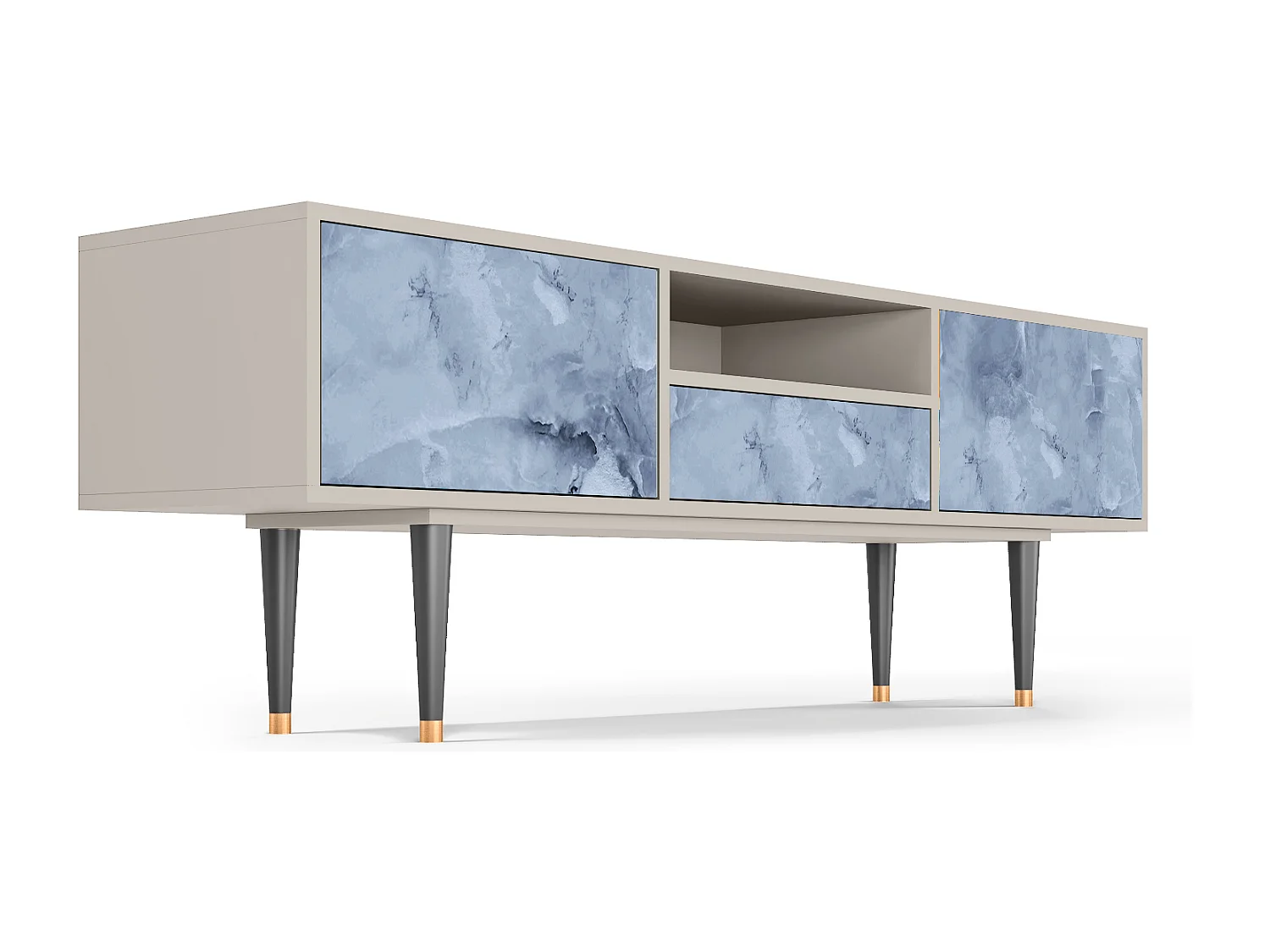 TV-meubel - 170х59х41 cm - T6 - Feather Ice, Zand