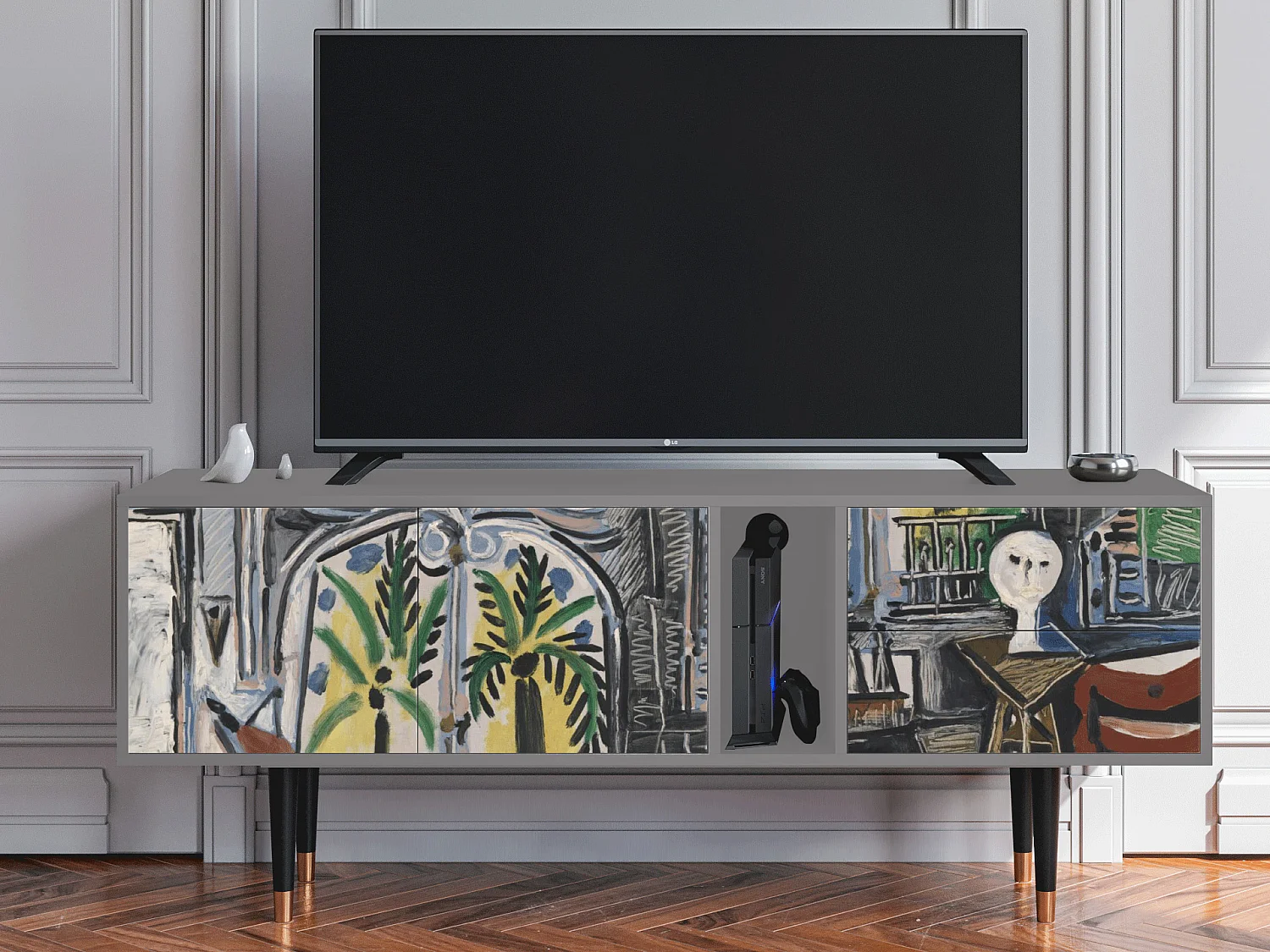 Mobile TV - 170х69х48 cm - T1 - The Studio , Grigio