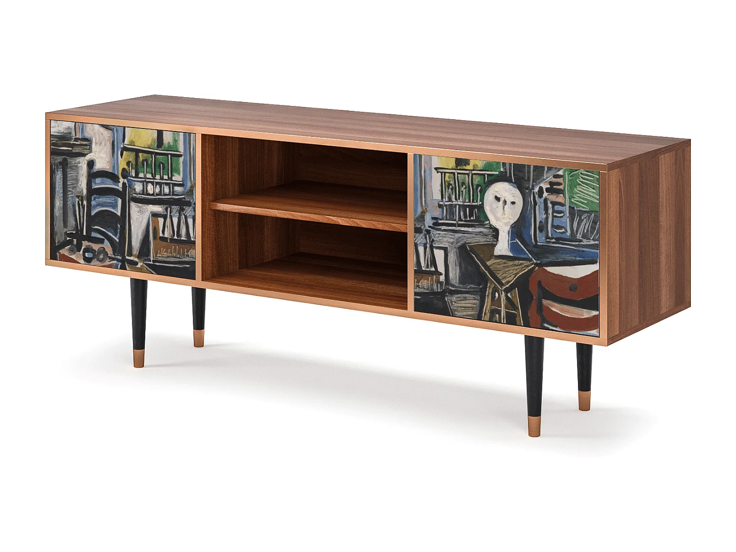 Szafka RTV - 170х69х48 cm - T2 - The Studio , Orzech