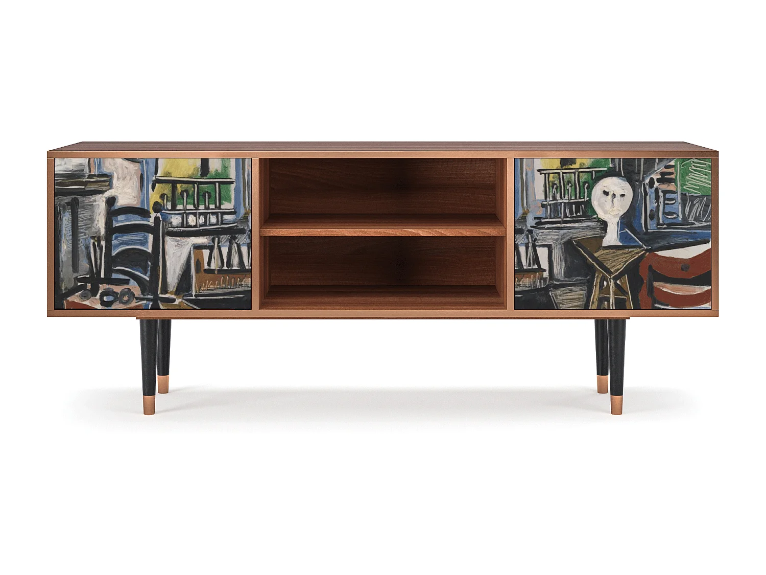 Mueble de TV - 170х69х48 cm - T2 - The Studio , Nogueira