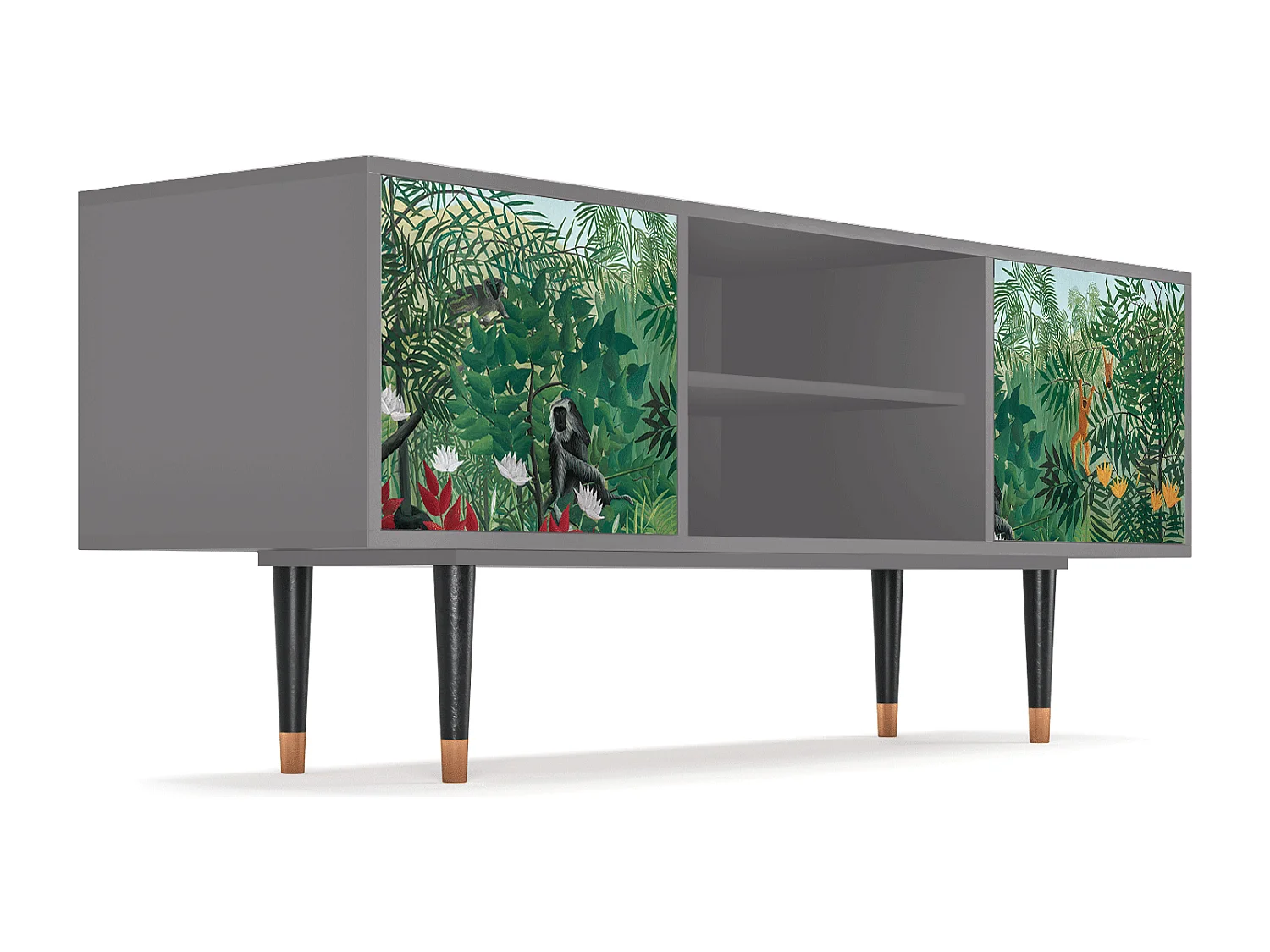 Mobile TV - 170х69х48 cm - T2 - Jungles in Paris, Grigio
