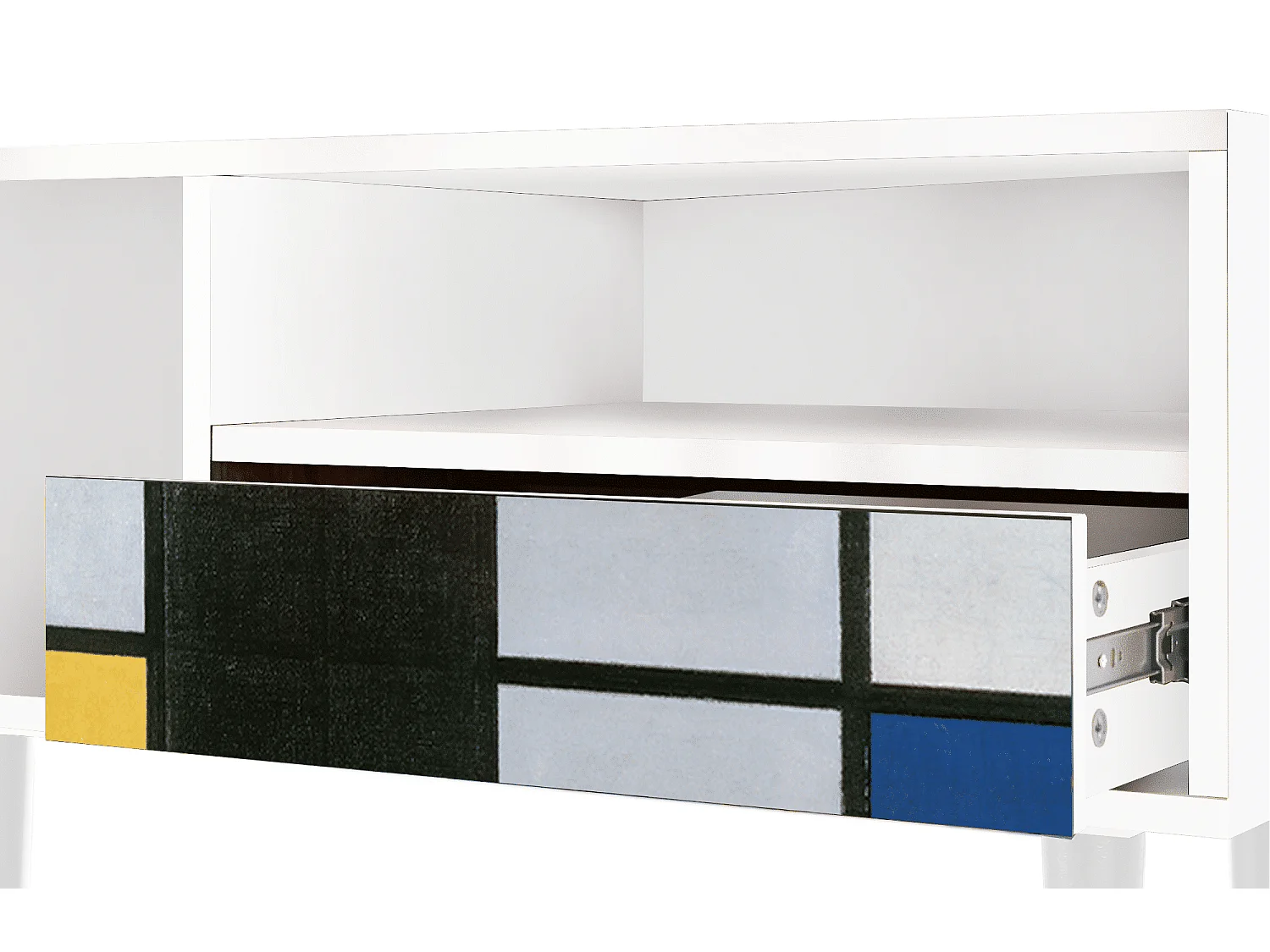 Meuble TV - 115х59х48 cm - T3 - Composition, Blanc