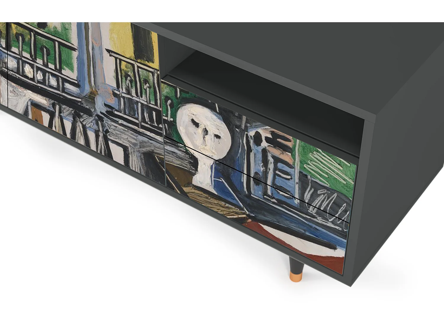 Meuble TV - 125х56х41 cm - T7 - The Studio , Anthracite