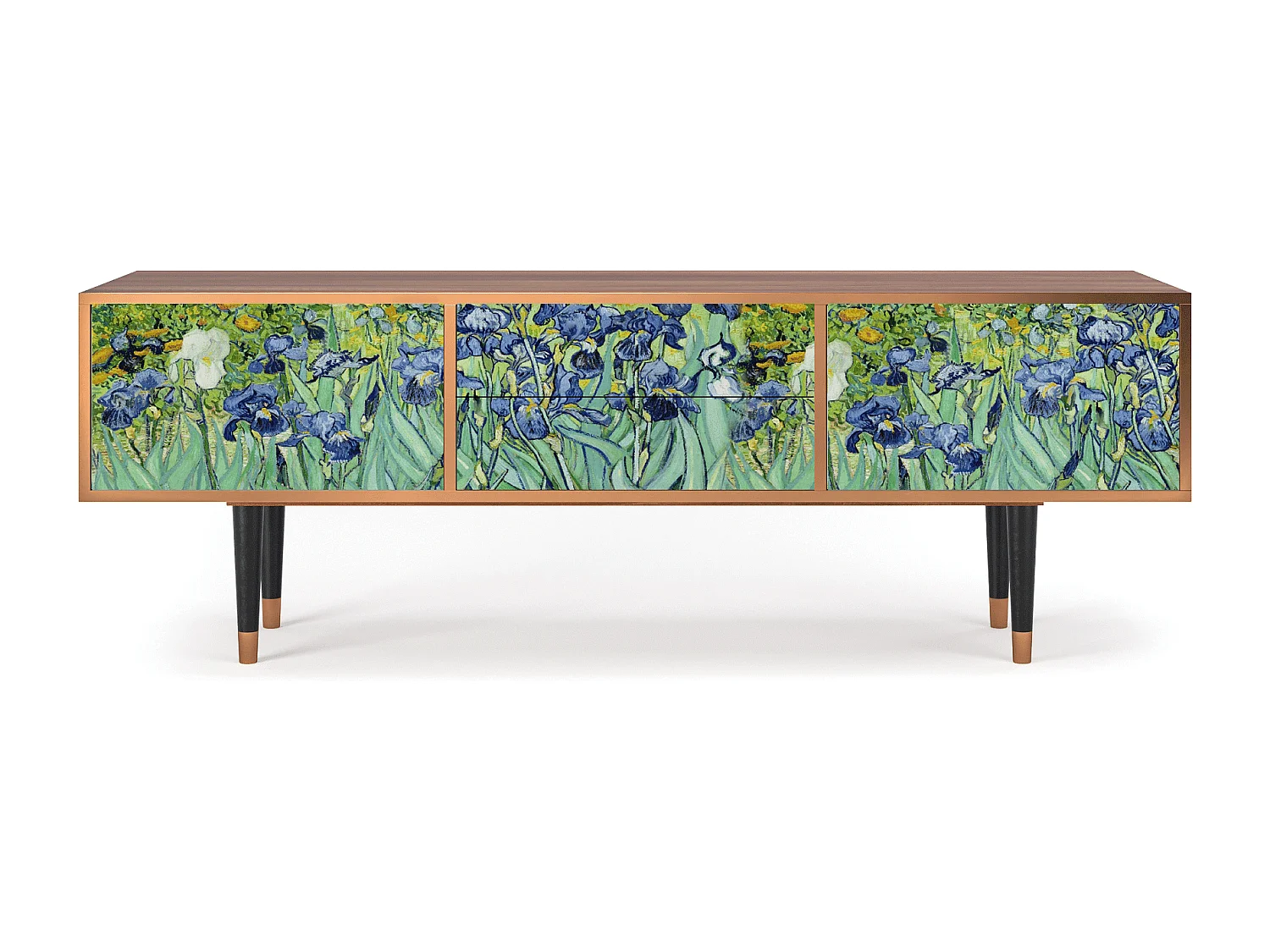 Meuble TV - 170х59х48 cm - T4 - Irises , Noyer