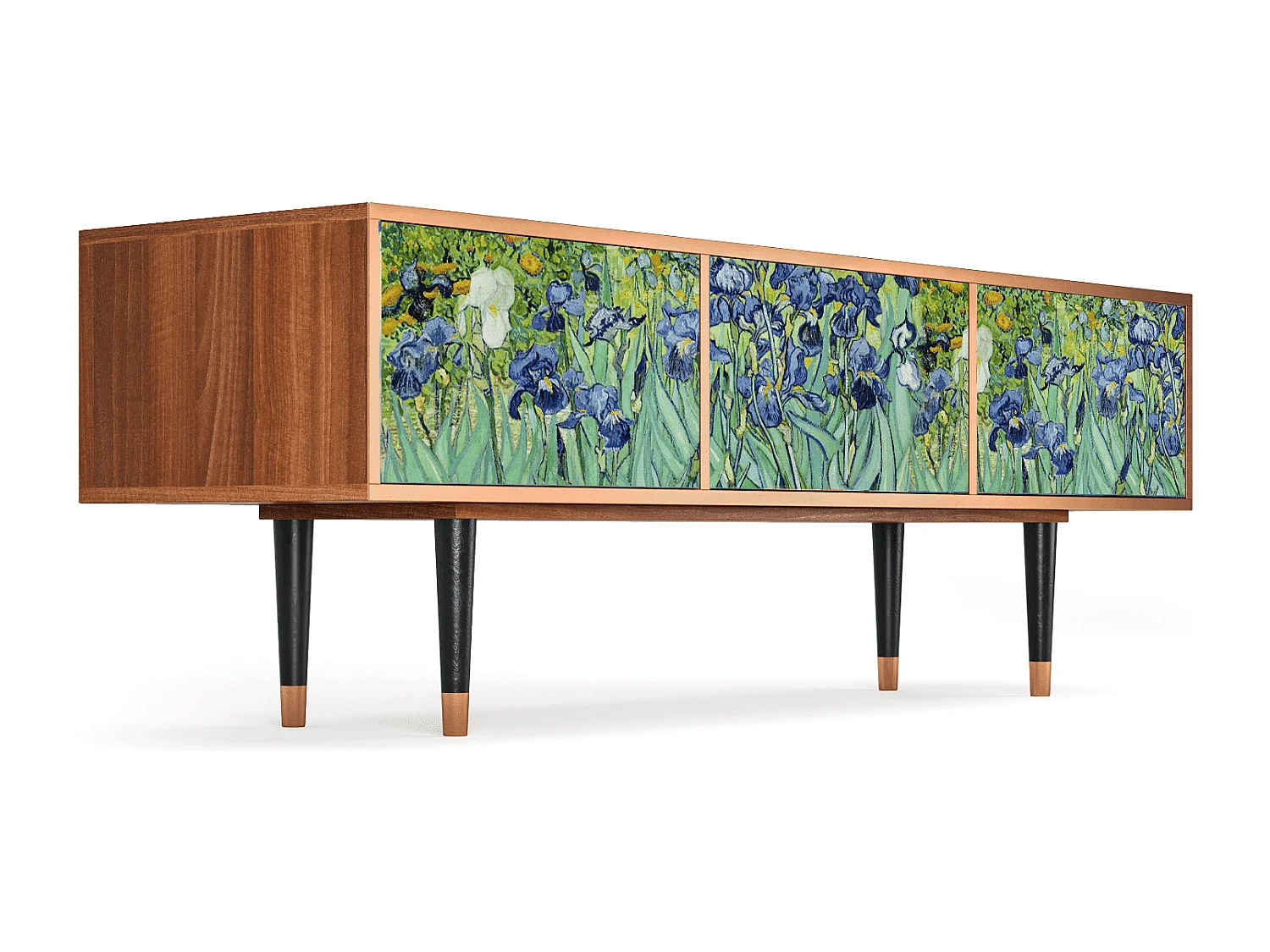 Meuble TV - 170х59х48 cm - T4 - Irises , Noyer