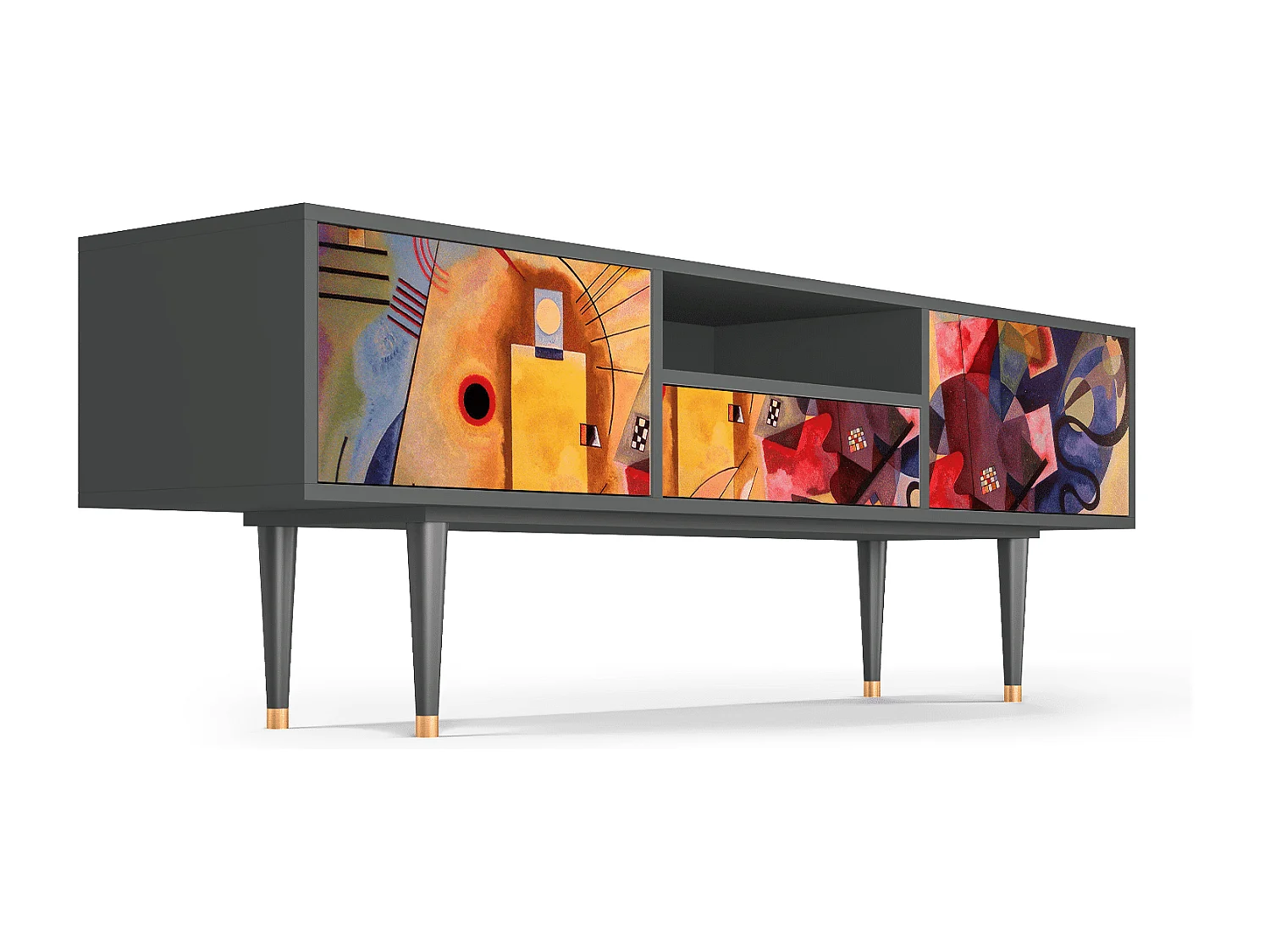 Mobile TV - 170х59х41 cm - T6 - Modern Art, Antracite