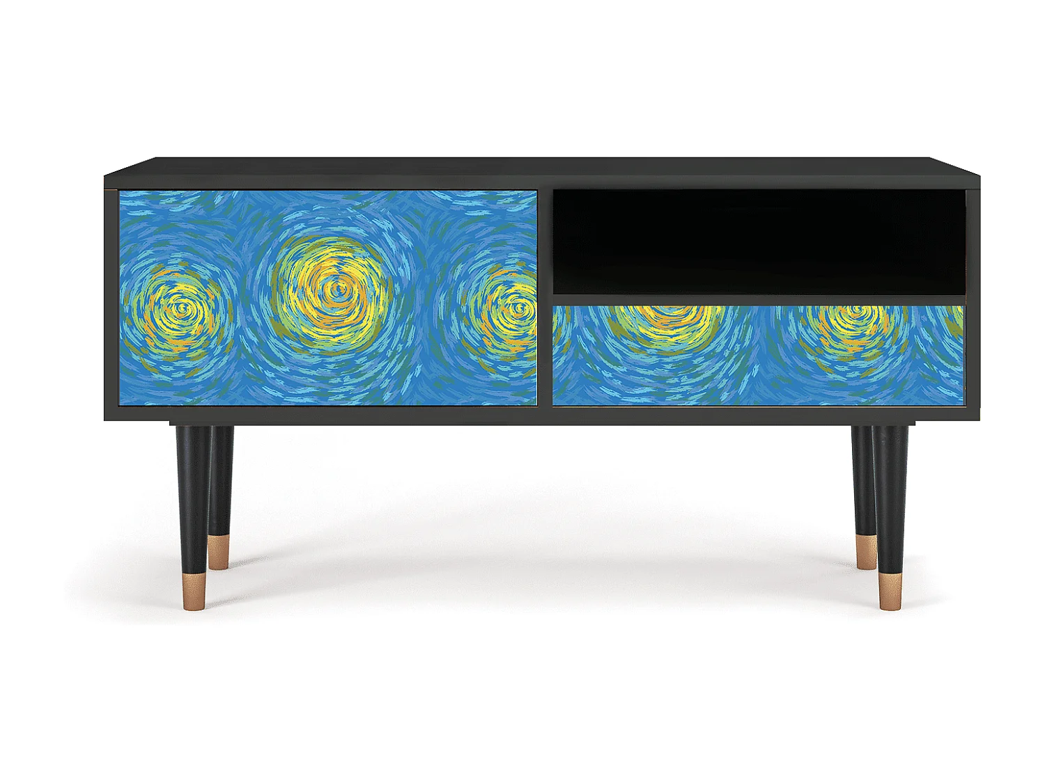 TV-Möbel - 115х59х48 cm - T3 - Van Gogh Lights, Anthrazit