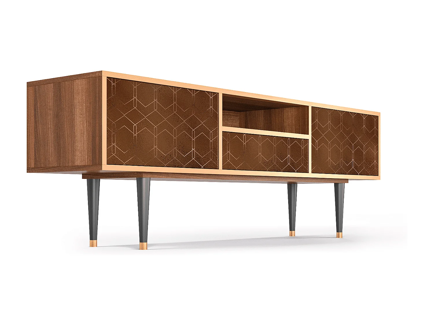 Mobile TV - 170х59х41 cm - T6 - Chocolate Bar, Noce