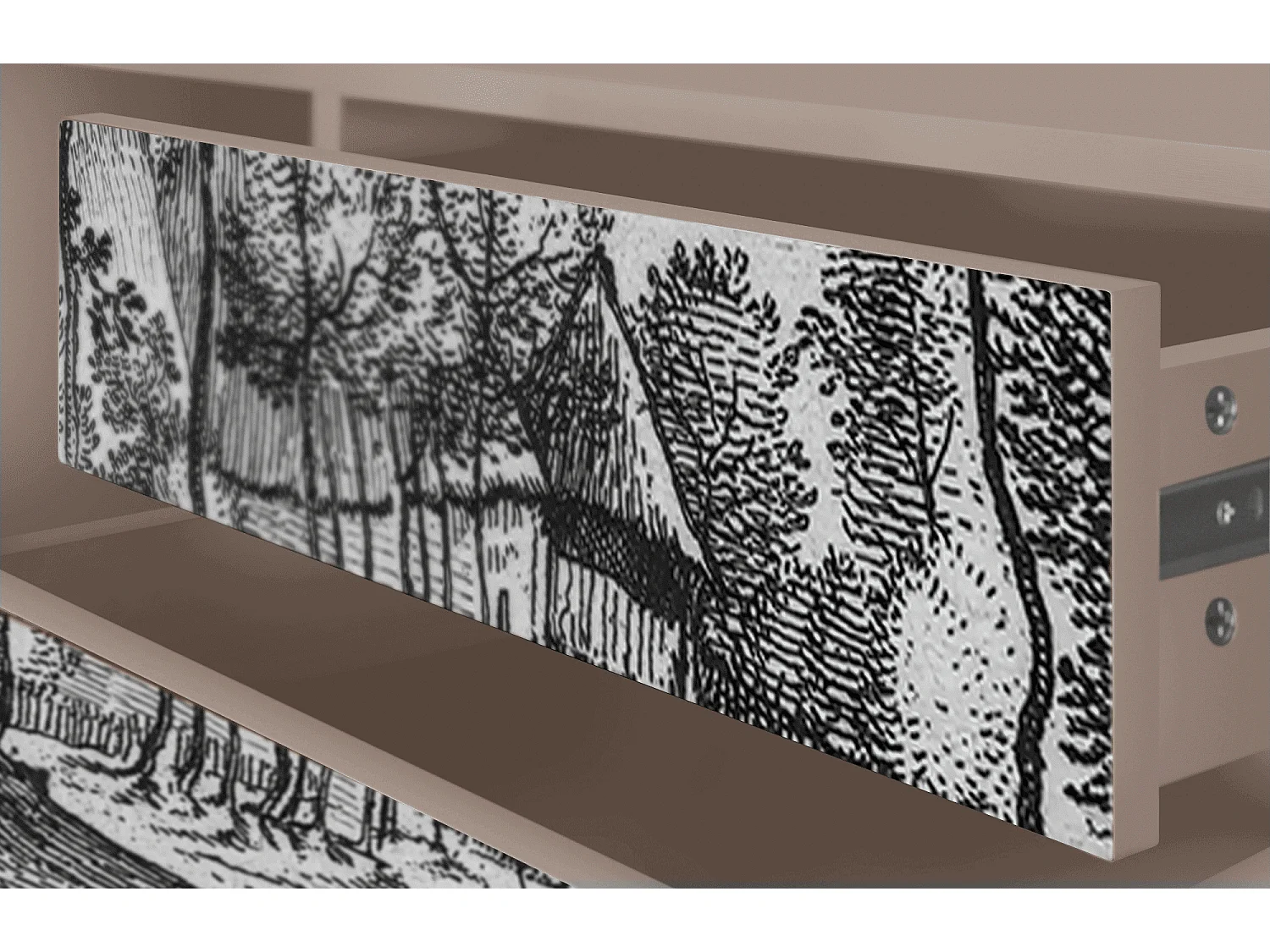 TV-Möbel - 170х59х48 cm - T4 - Village Road, Latte