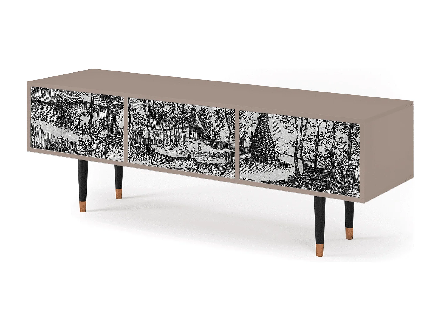 Meuble TV - 170х59х48 cm - T4 - Village Road, Latte