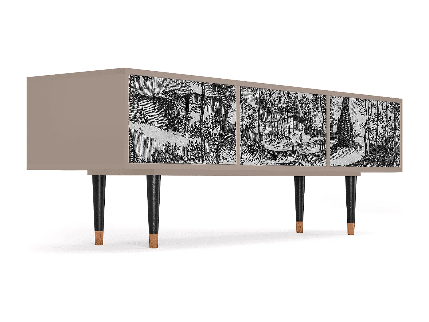 Meuble TV - 170х59х48 cm - T4 - Village Road, Latte