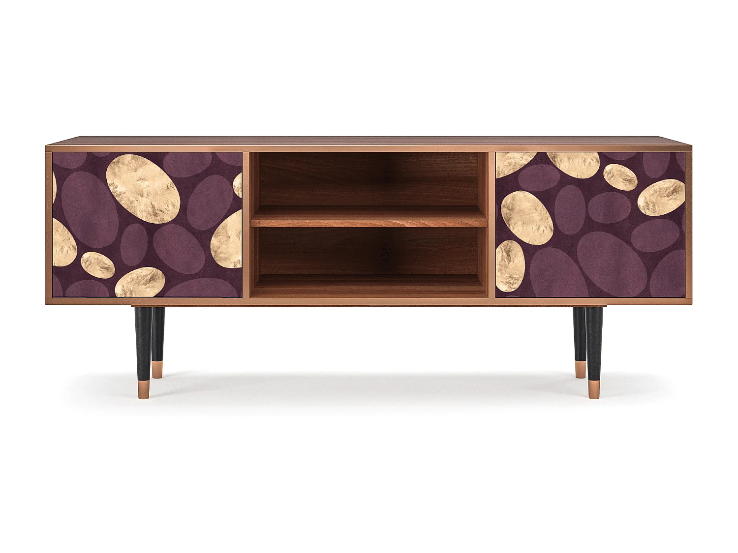 Mobile TV - 170х69х48 cm - T2 - Fine Wine, Noce