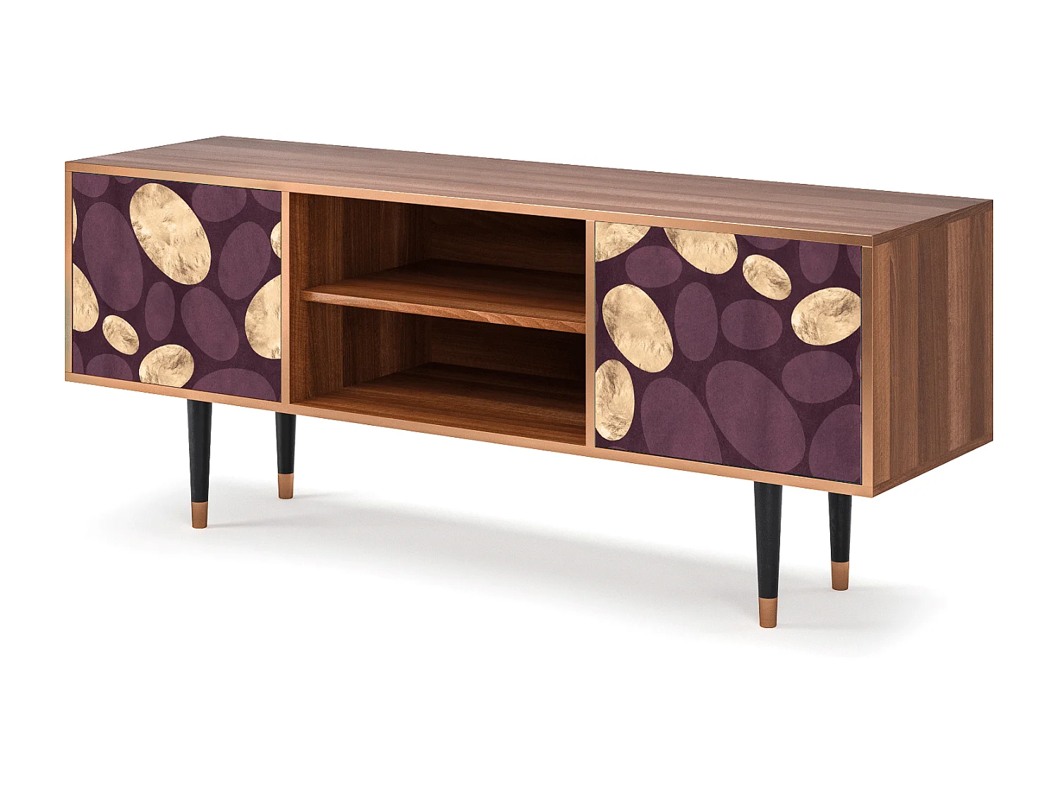 Meuble TV - 170х69х48 cm - T2 - Fine Wine, Noyer