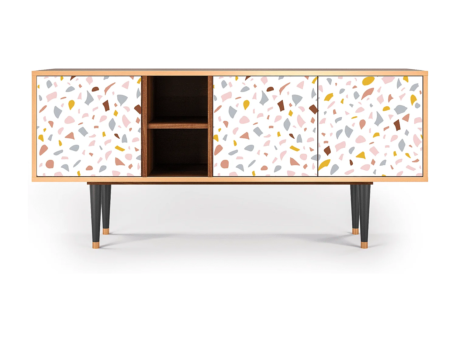 Mueble de TV - 150х69х41 cm - T5 - Marmelade Cheese, Nogal