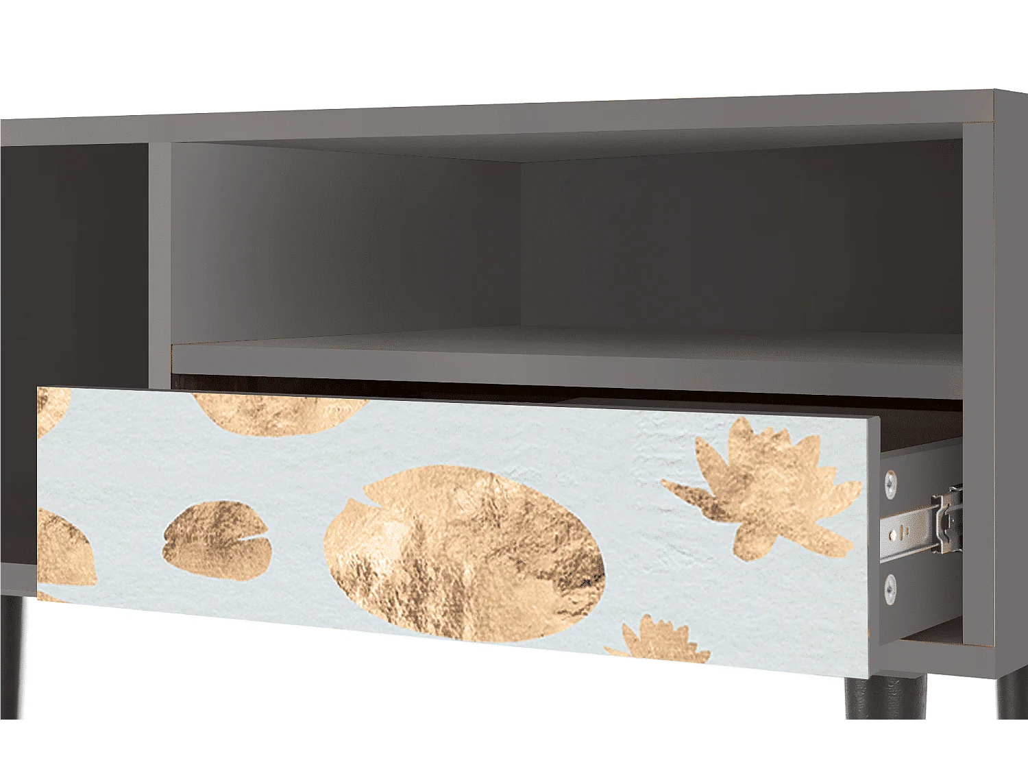 TV-Möbel - 115х59х48 cm - T3 - Blue Giraffe, Grau